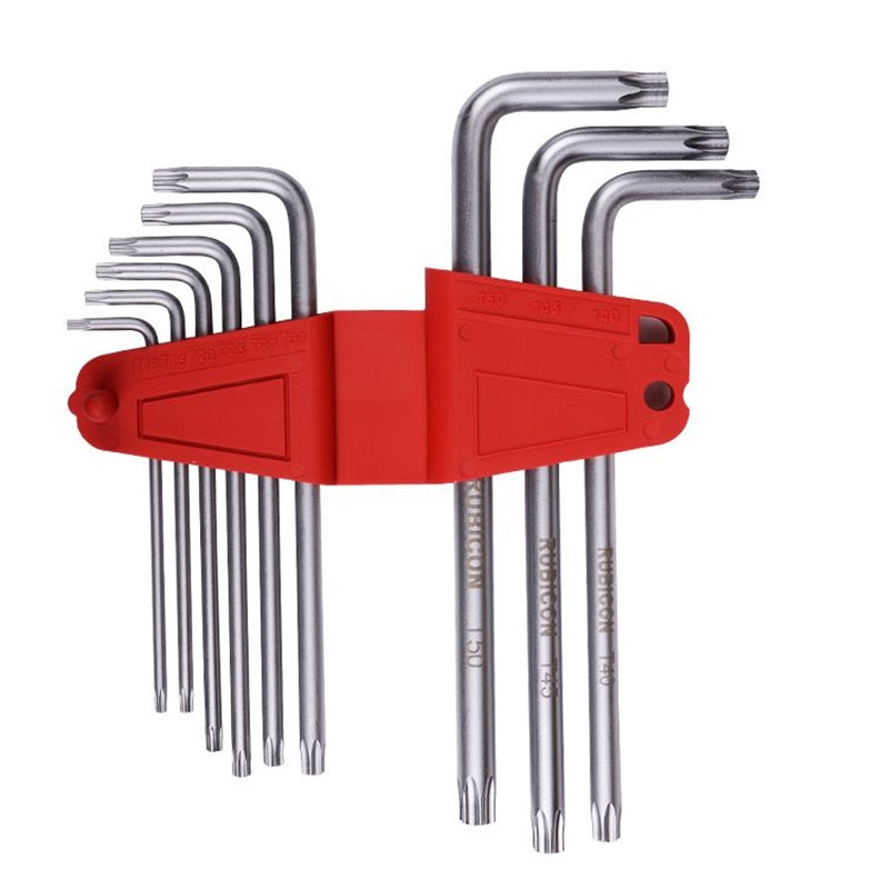 JUEGO 9PZA T10-T50 LLAVE TORX SEGURIDAD LARGA RTK-389L RUBICON (jgox9pza) - 127832