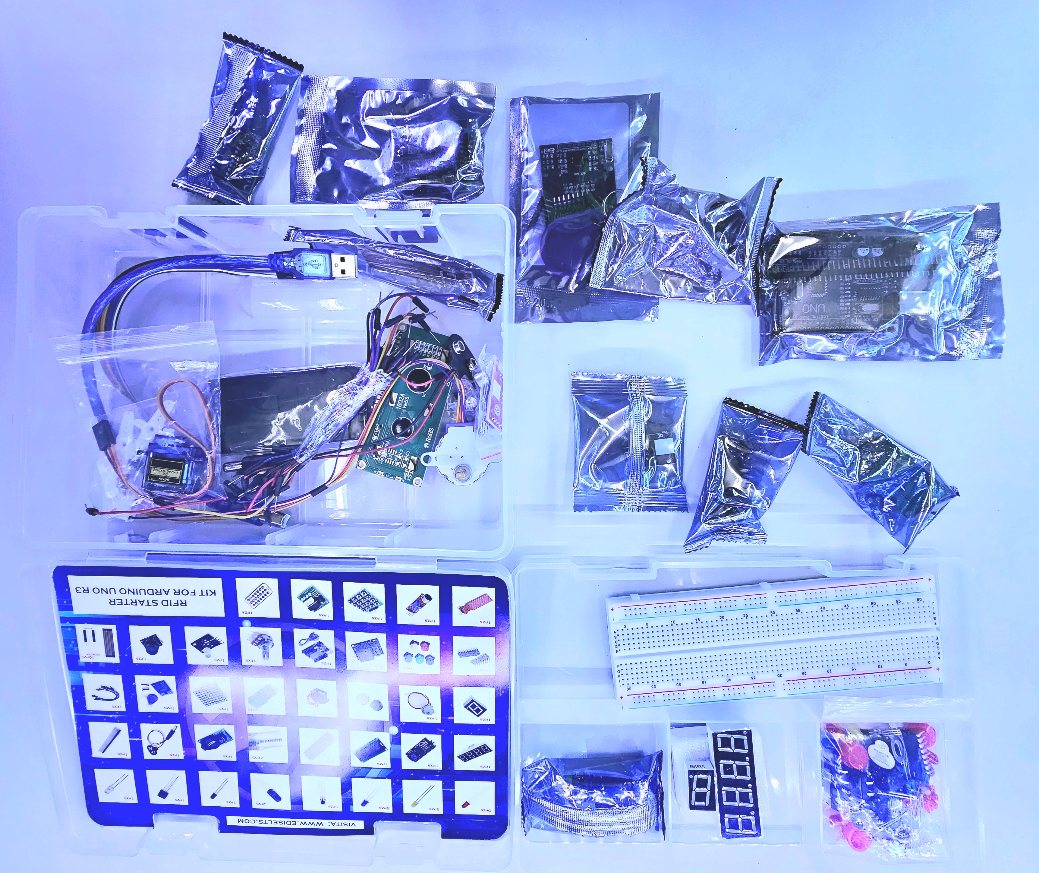 Kit De Iniciación Para Arduino Uno R3 Learning Suite