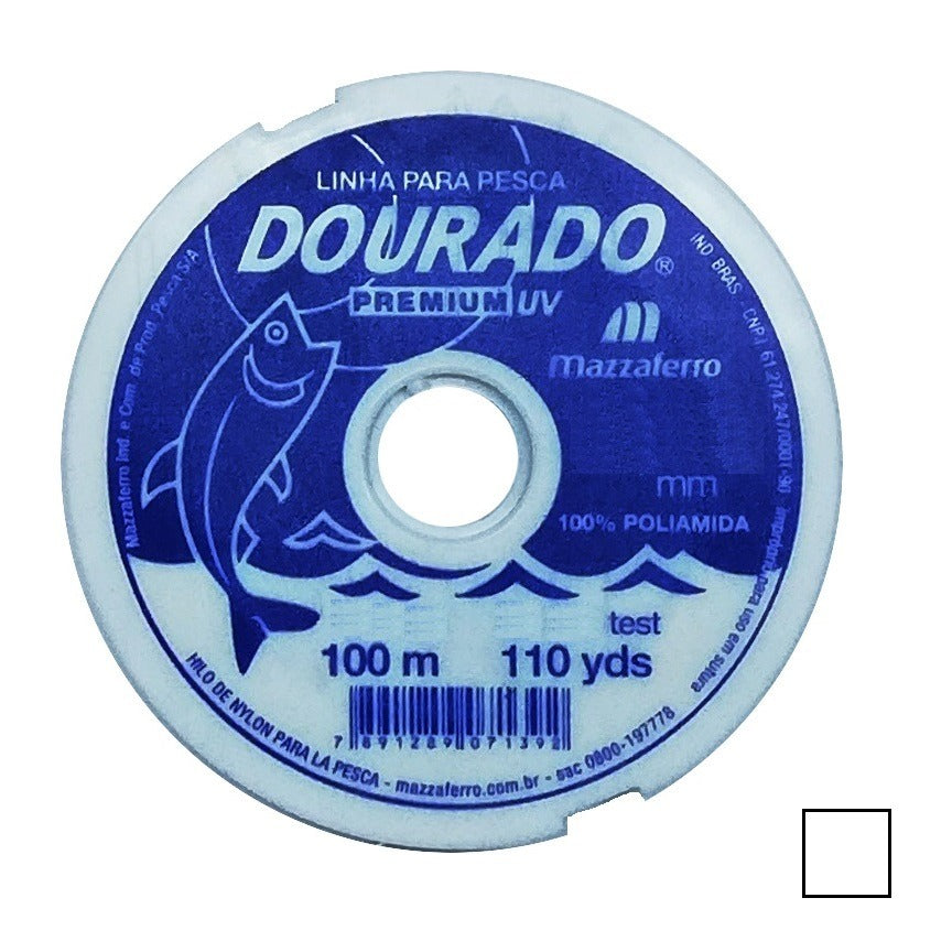 Hilo de Pescar nylon Poliamida 0.25mm x 100 mts Dorado
