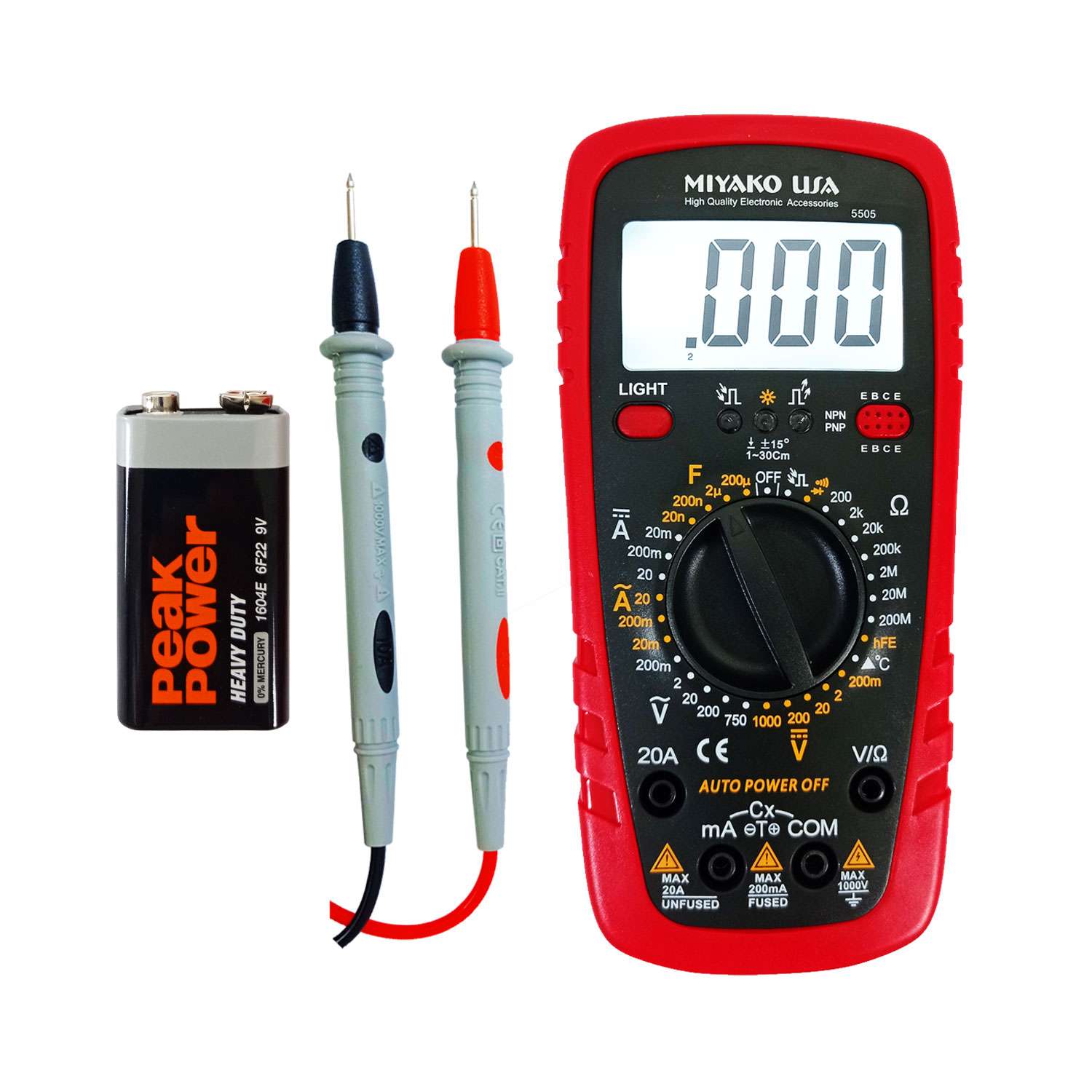 MULTITESTER DIGITAL 3 1/2" LCD "MIYAKO USA" - 5505