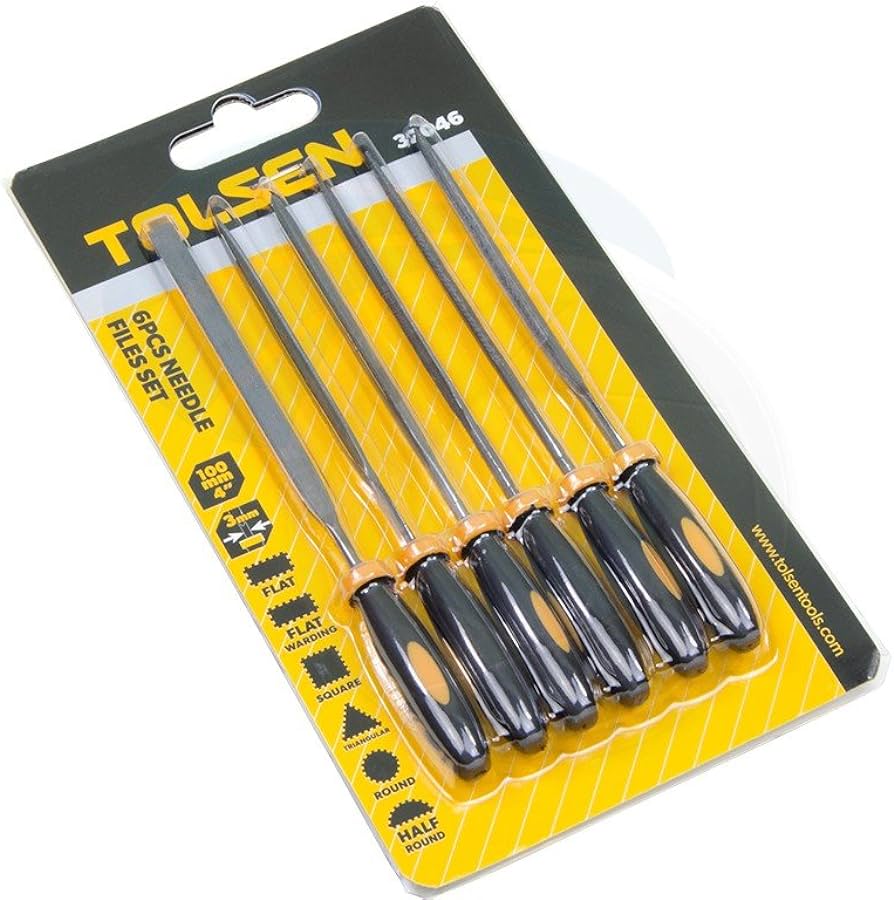 JUEGO DE LIMAS DE AGUJA 6PCS 3 * 100MM Tolsen - 32046