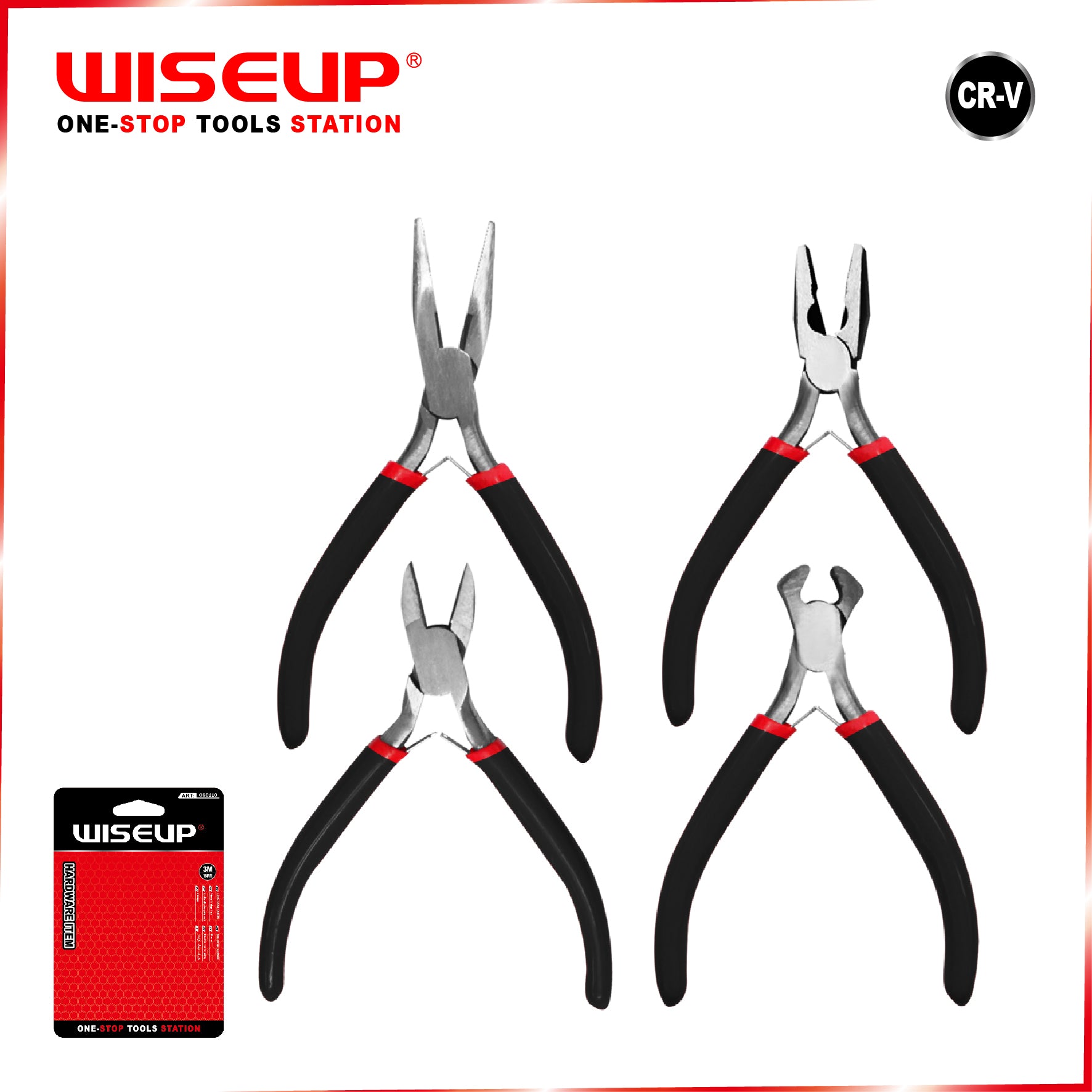 Juego de mini 4 Alicates en marca WISEUP 012005