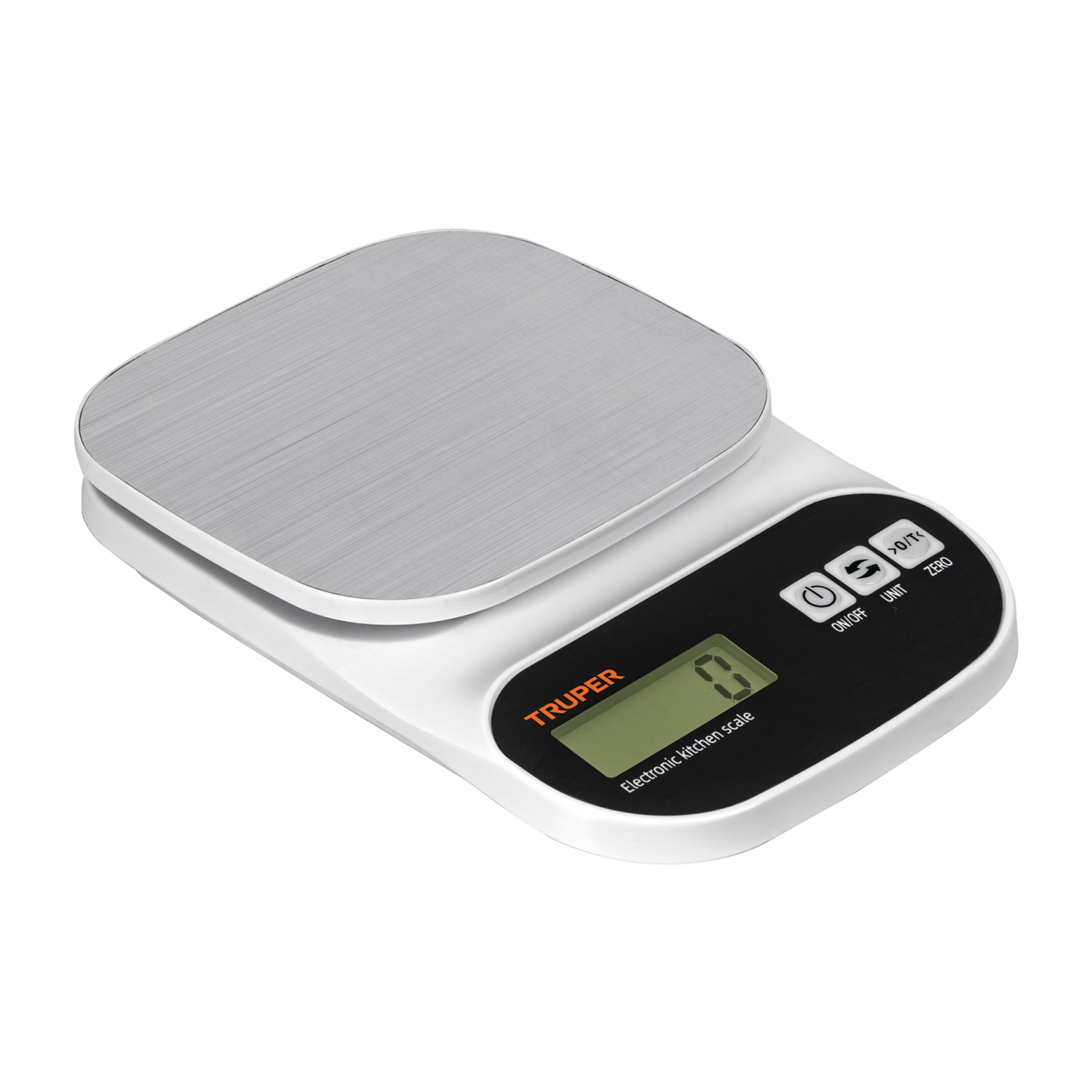 Báscula digital para cocina, plato de acero inox,5kg, Truper 103116