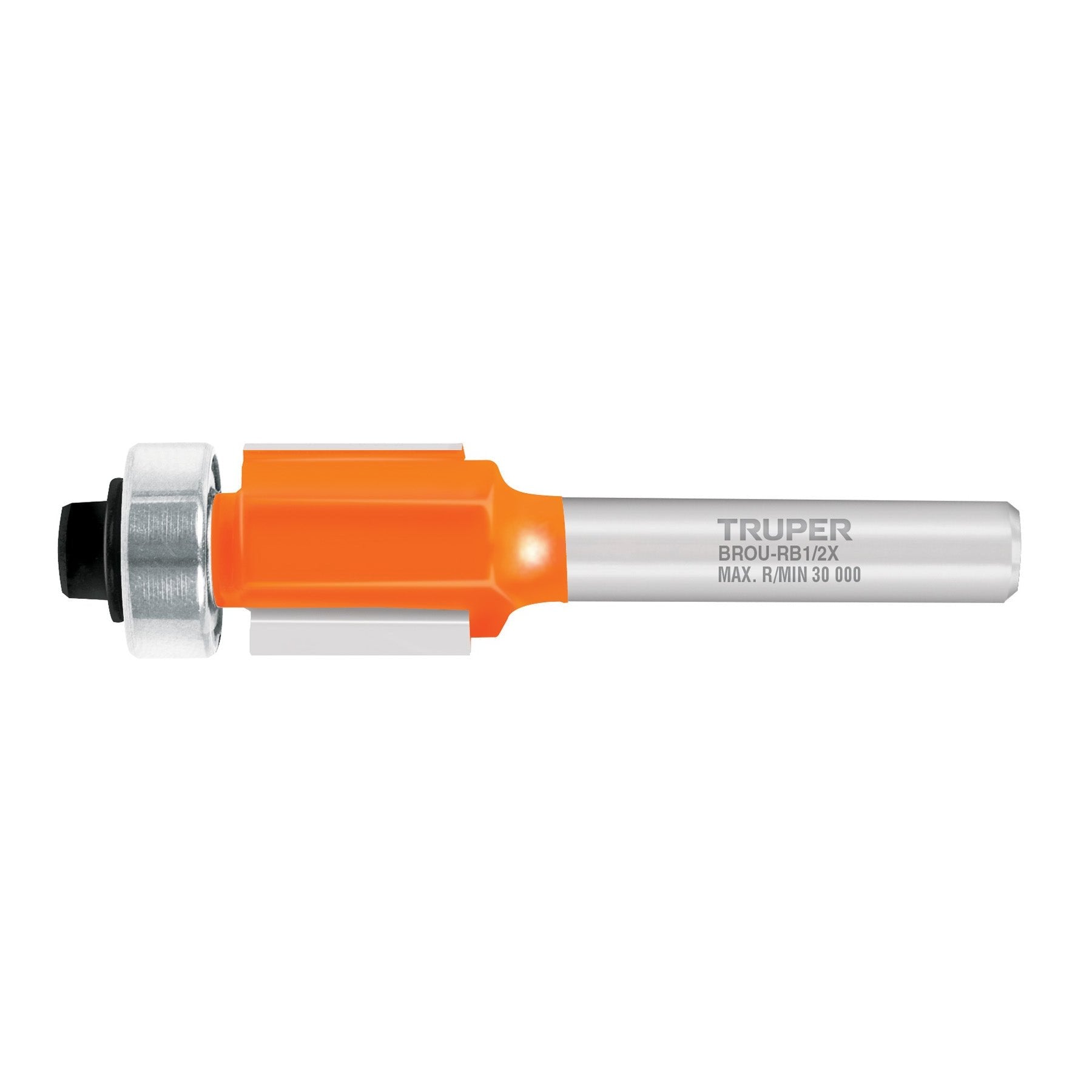 Broca para router, corte recto, 1/4' con balero, Truper - 102720