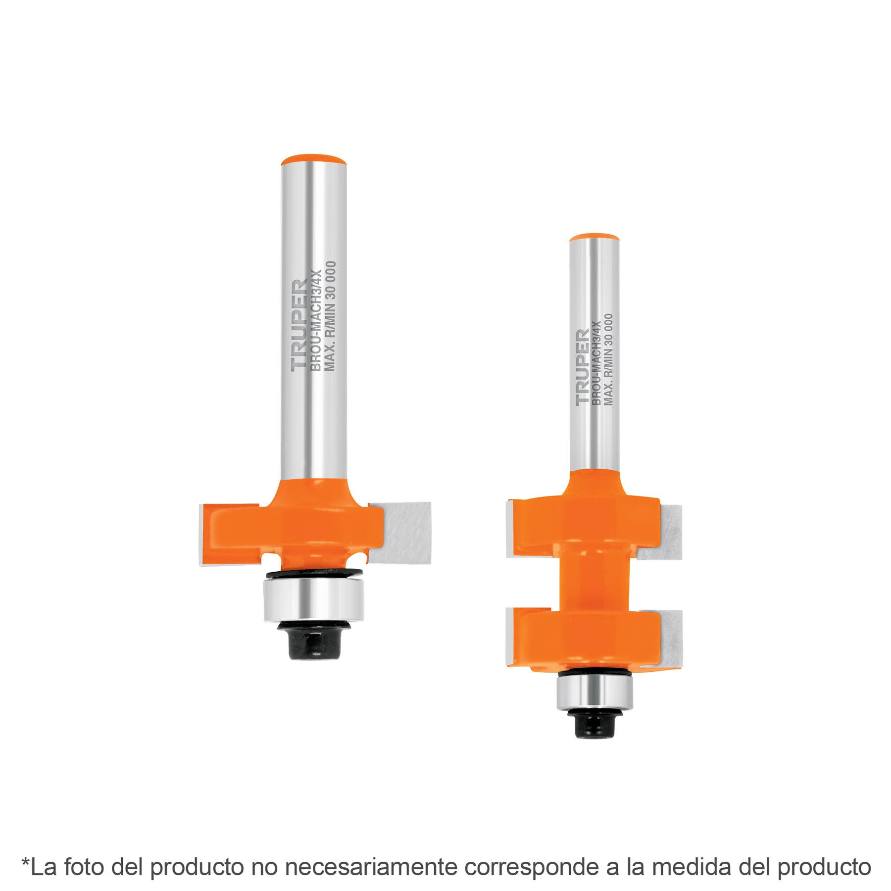 Juego de machimbrador 7/8" con rodaje, Truper - 10672