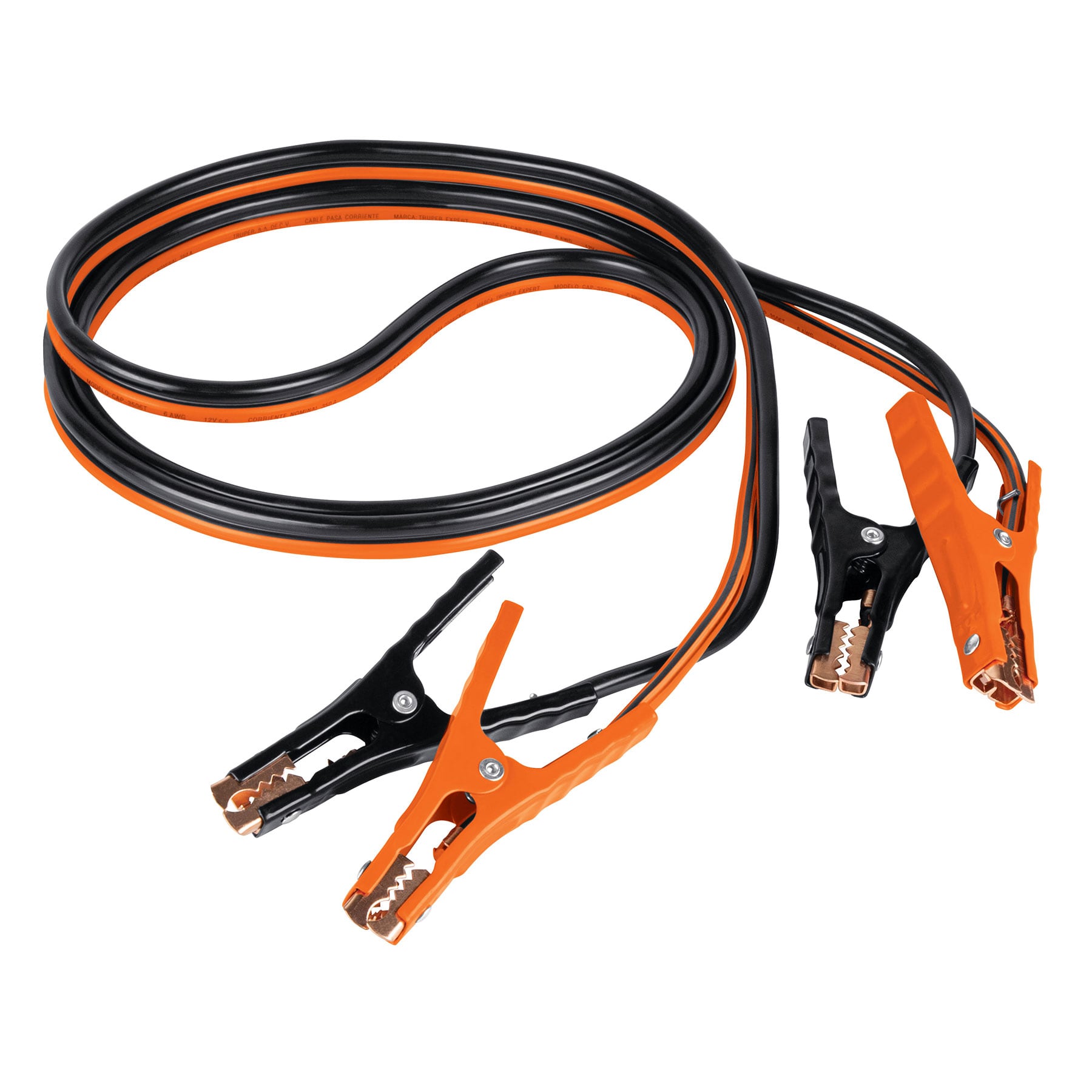 Cables pasa corriente 3.5 m, 350 A, 6 AWG, con funda, Expert - 17544