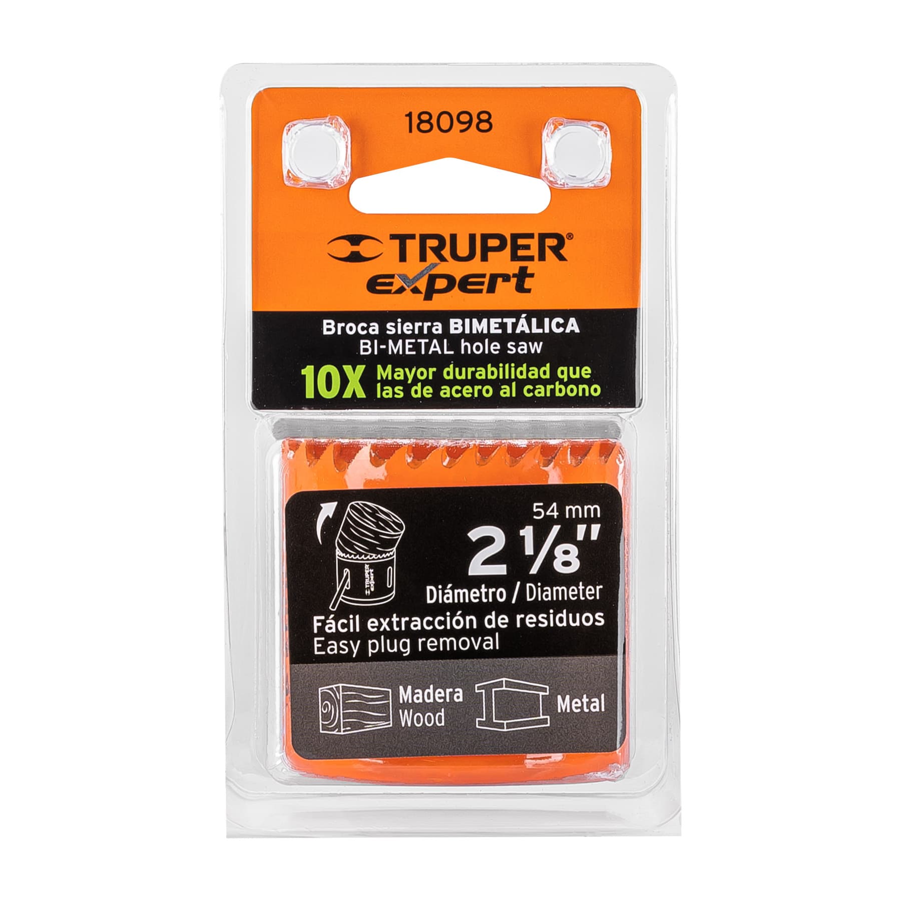 Brocasierra bimetálica 2-1/8", Truper Expert - 18098