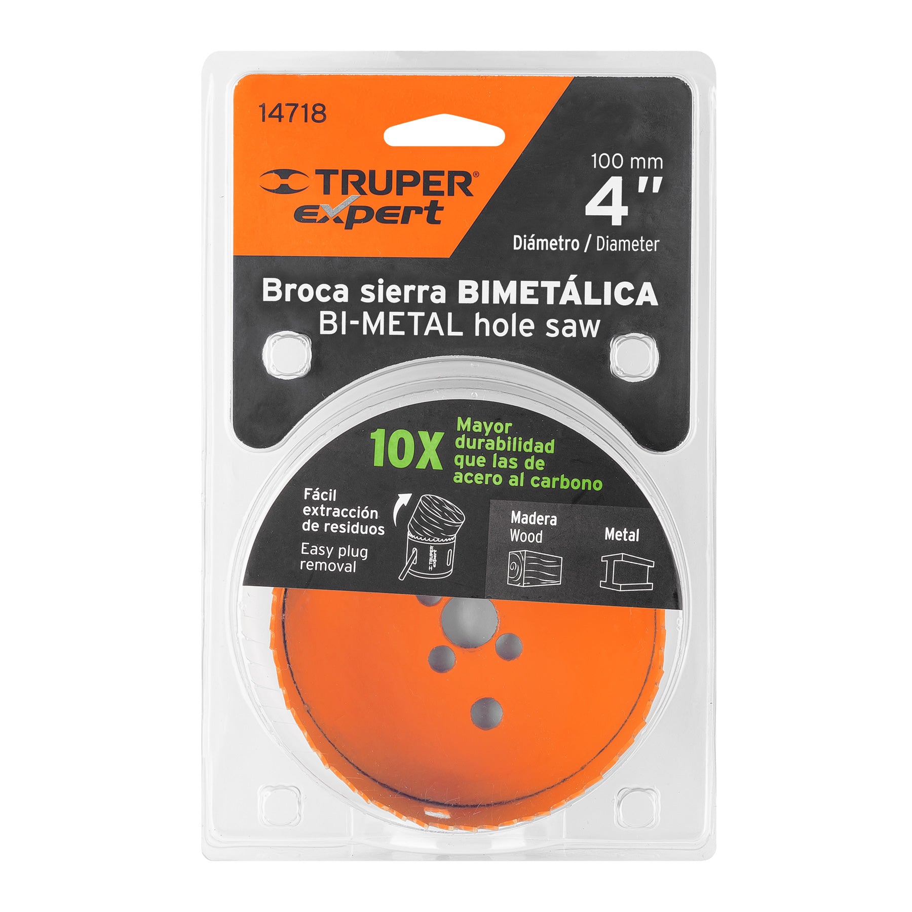Brocasierra bimetálica 4", Truper Expert - 14718