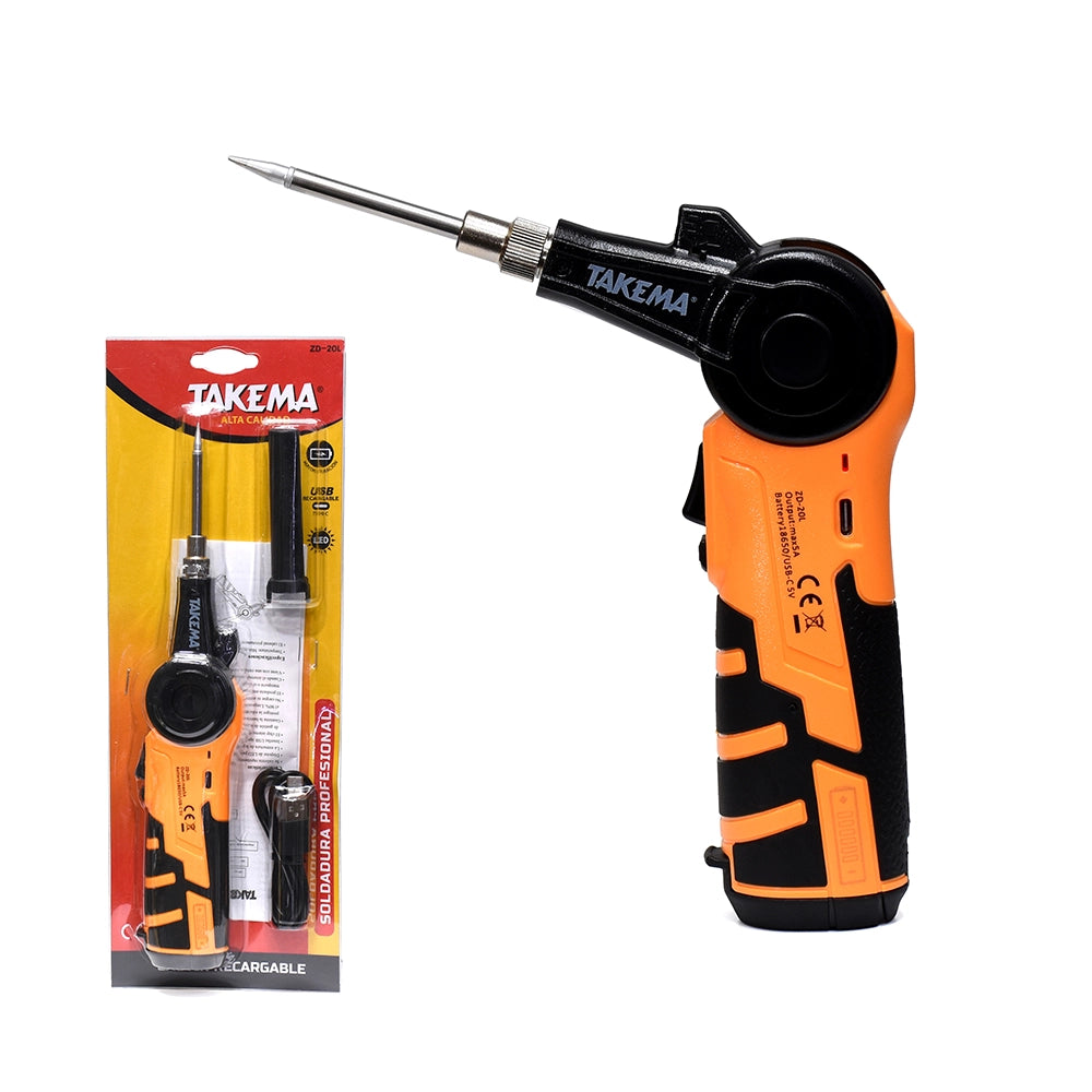 CAUTIN RECARGABLE TIPO C 16W, TAKEMA ZD-20L