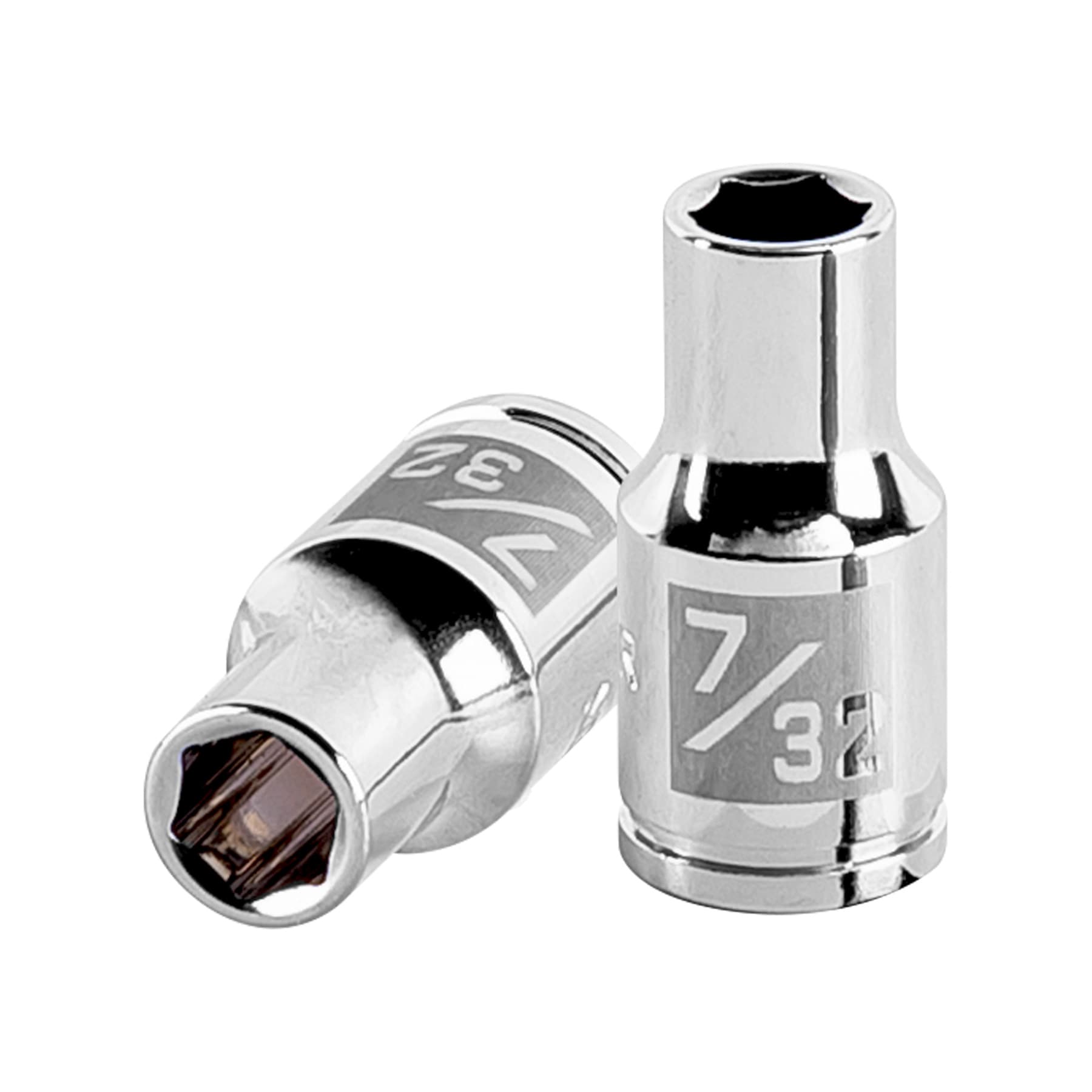 Dado cuadro 1/4" de 6 puntas de 7/32", Truper - 13155