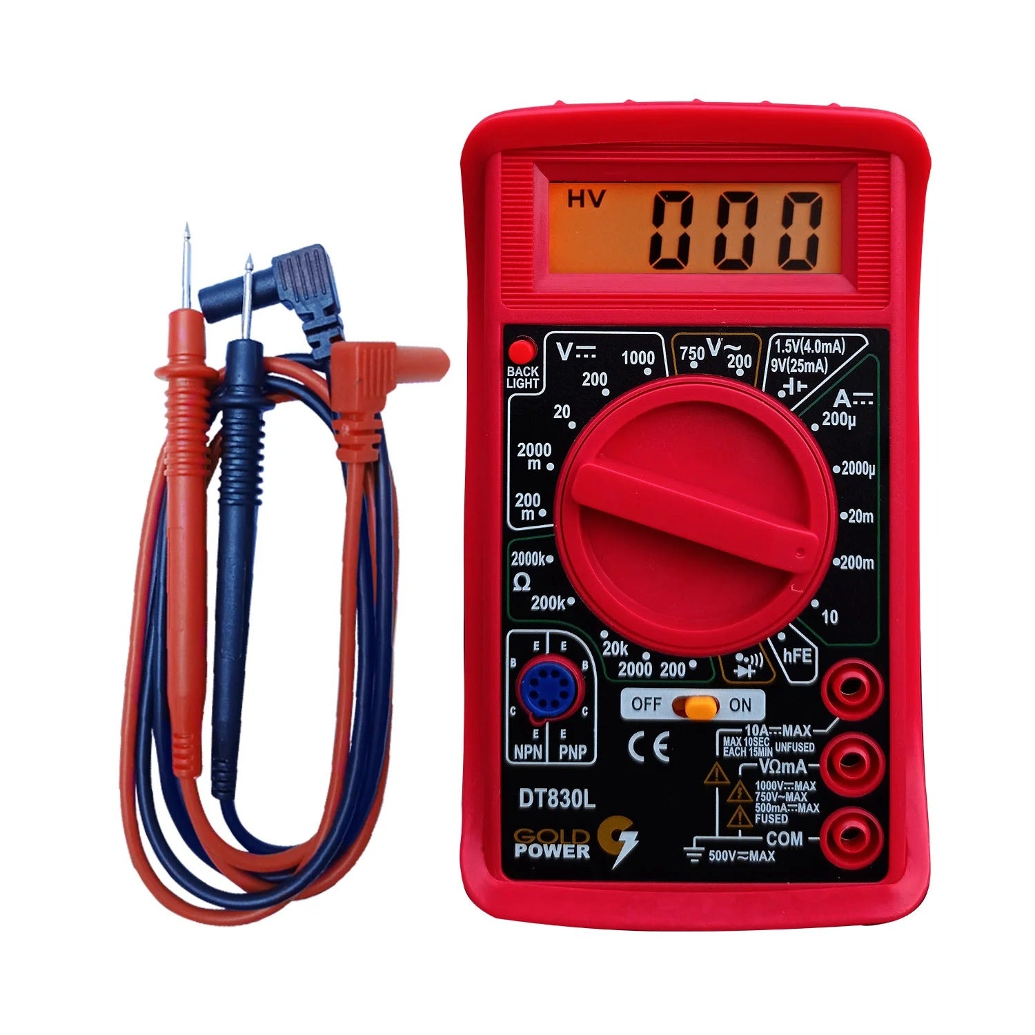 Multimetro Digital Basico Dt830l / Dt-830l