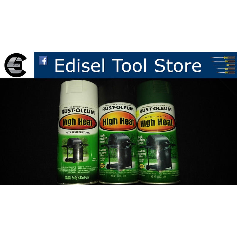 Pintura En Spray Resistente Para Alta Temperatura Negro RUST-OLEUM