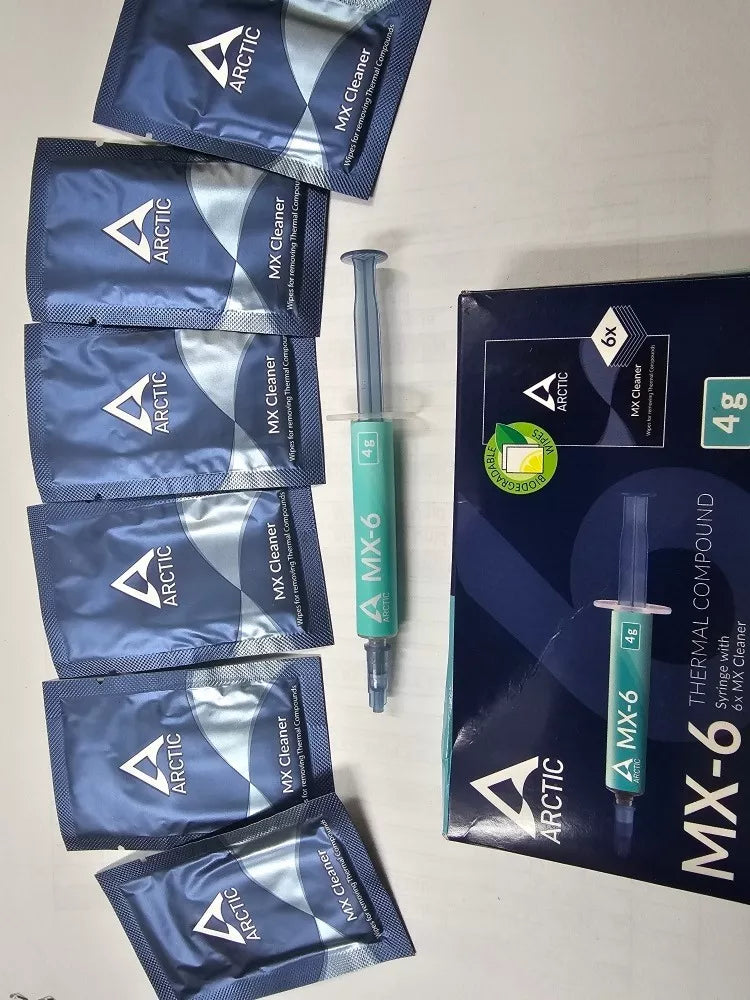 Pasta Térmica Arctic MX-6 4gr + Paños