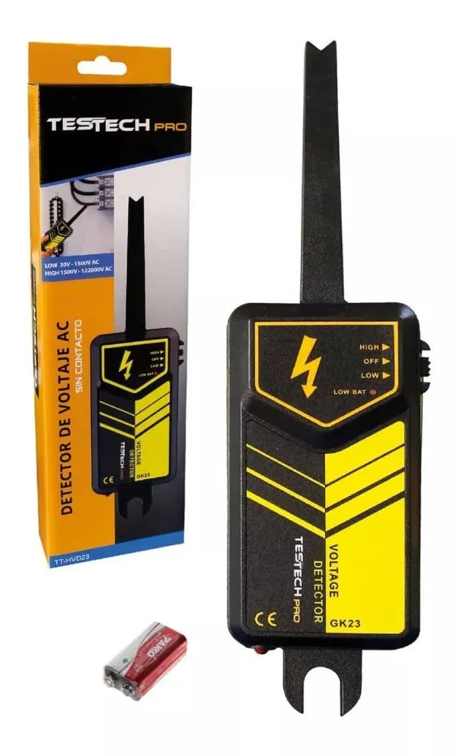 Detector De Alto Voltaje Ac Sin Contacto - Testech TT-HVD23