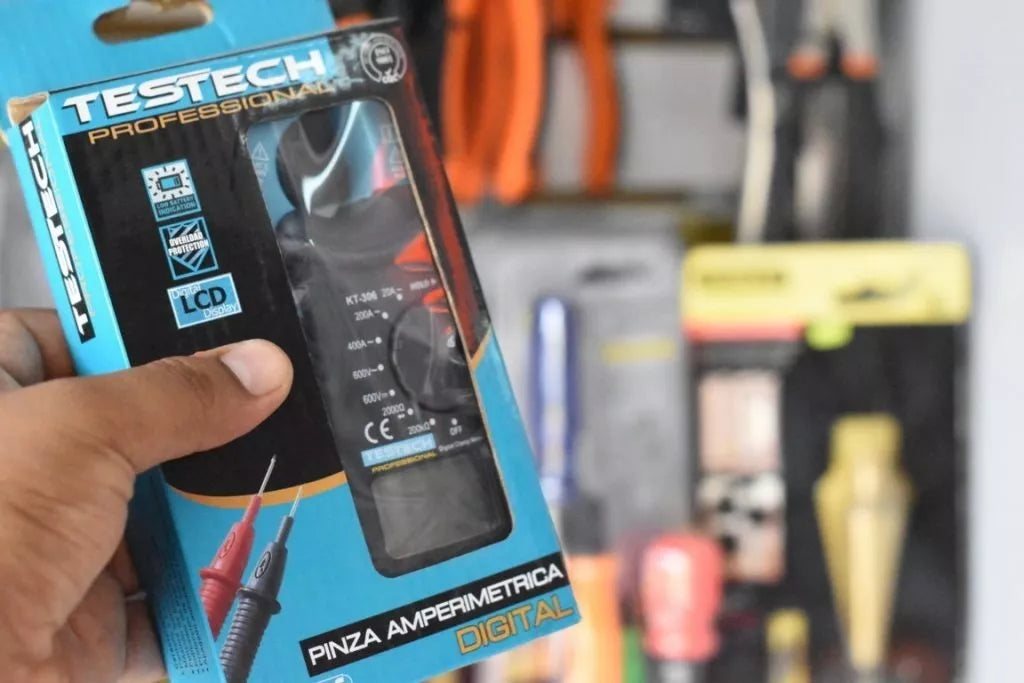 Mini Pinza Amperimetrica Testech Kt-306 600v / Ac 20-400a