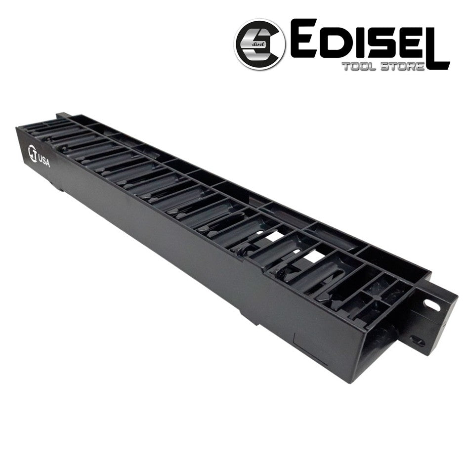 Ordenador Horizontal Plástico 1RU 19pulg HD Cat6-6A EDILT-16