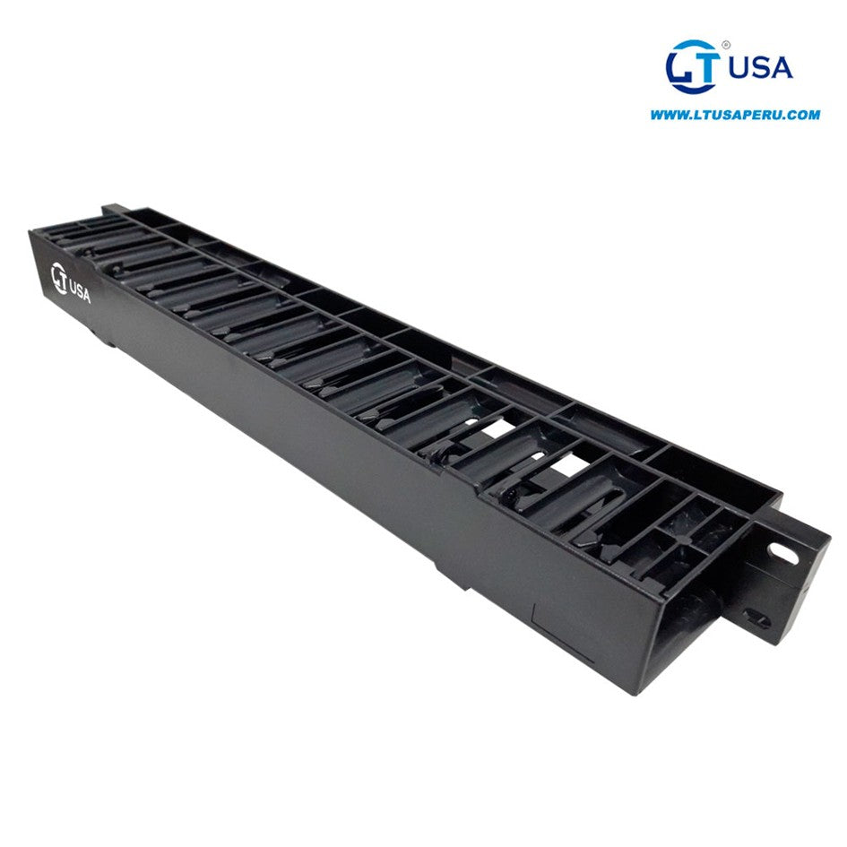 Ordenador Horizontal Plástico 1RU 19pulg HD Cat6-6A EDILT-16