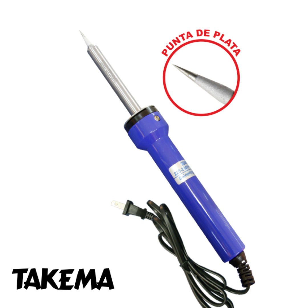 Cautin Takema Punta Aguja 30w Azul ZD-726C