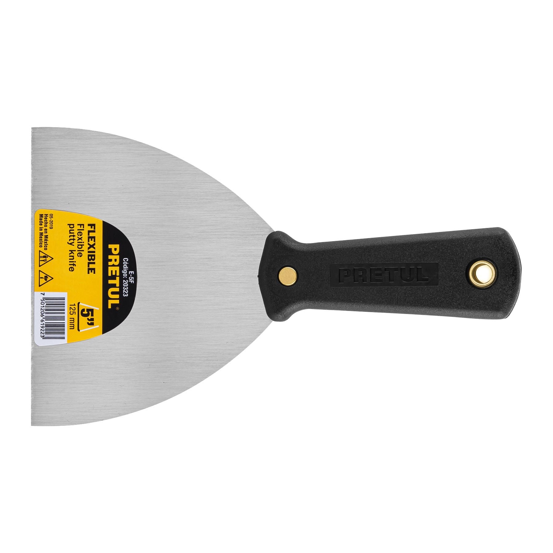 Espátula flexible 5" con mango de plástico, Pretul - 20323