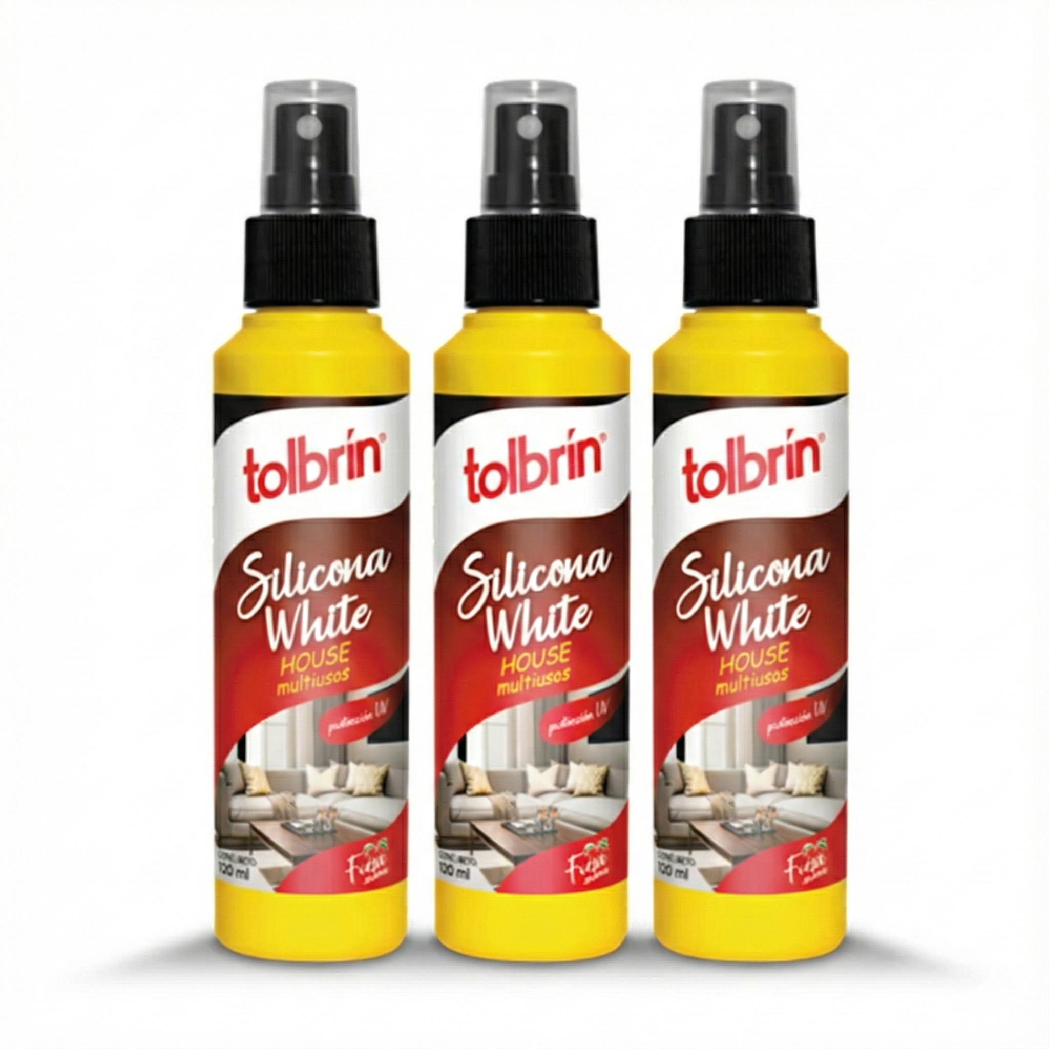3 x Silicona White House Fresa multi Usos Tolbrin 120ml - EFT120ML