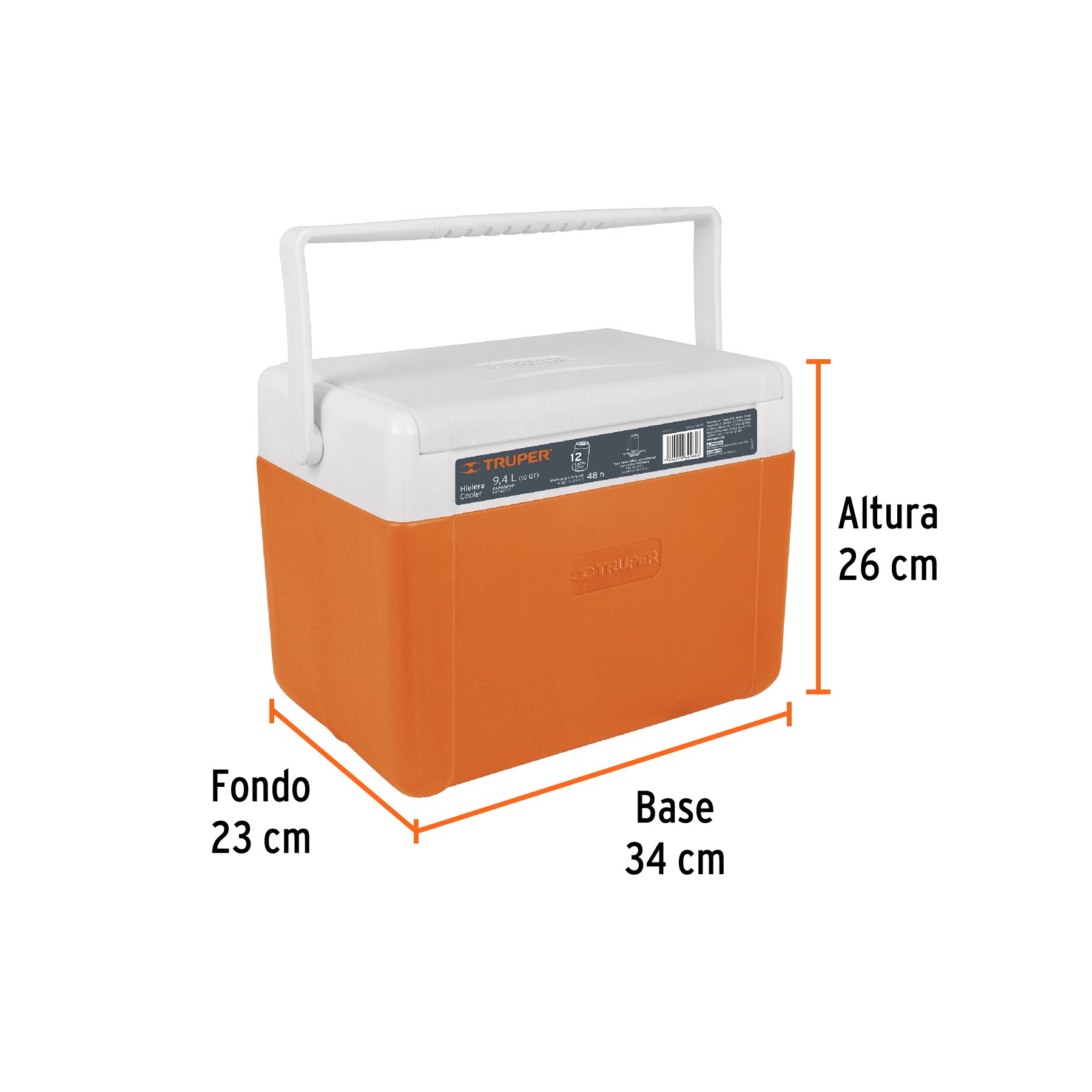 Cooler de 9.4 L, Truper - 62121