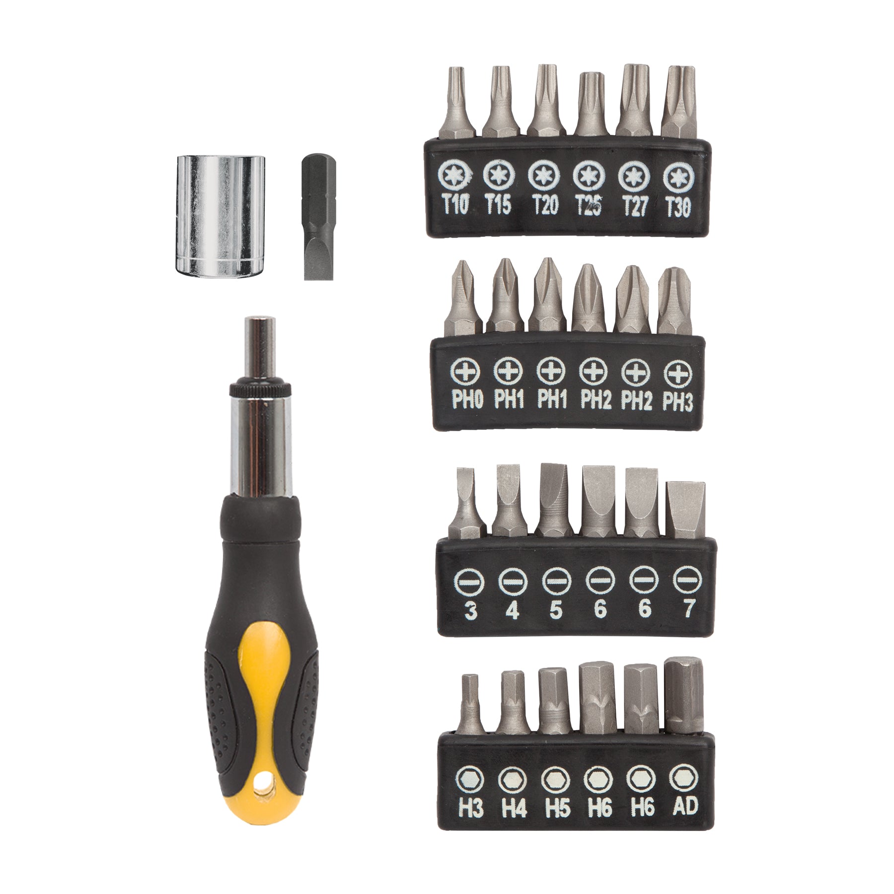 Juego de 39 herramientas 1/4" para mecánico, Pretul - 23971