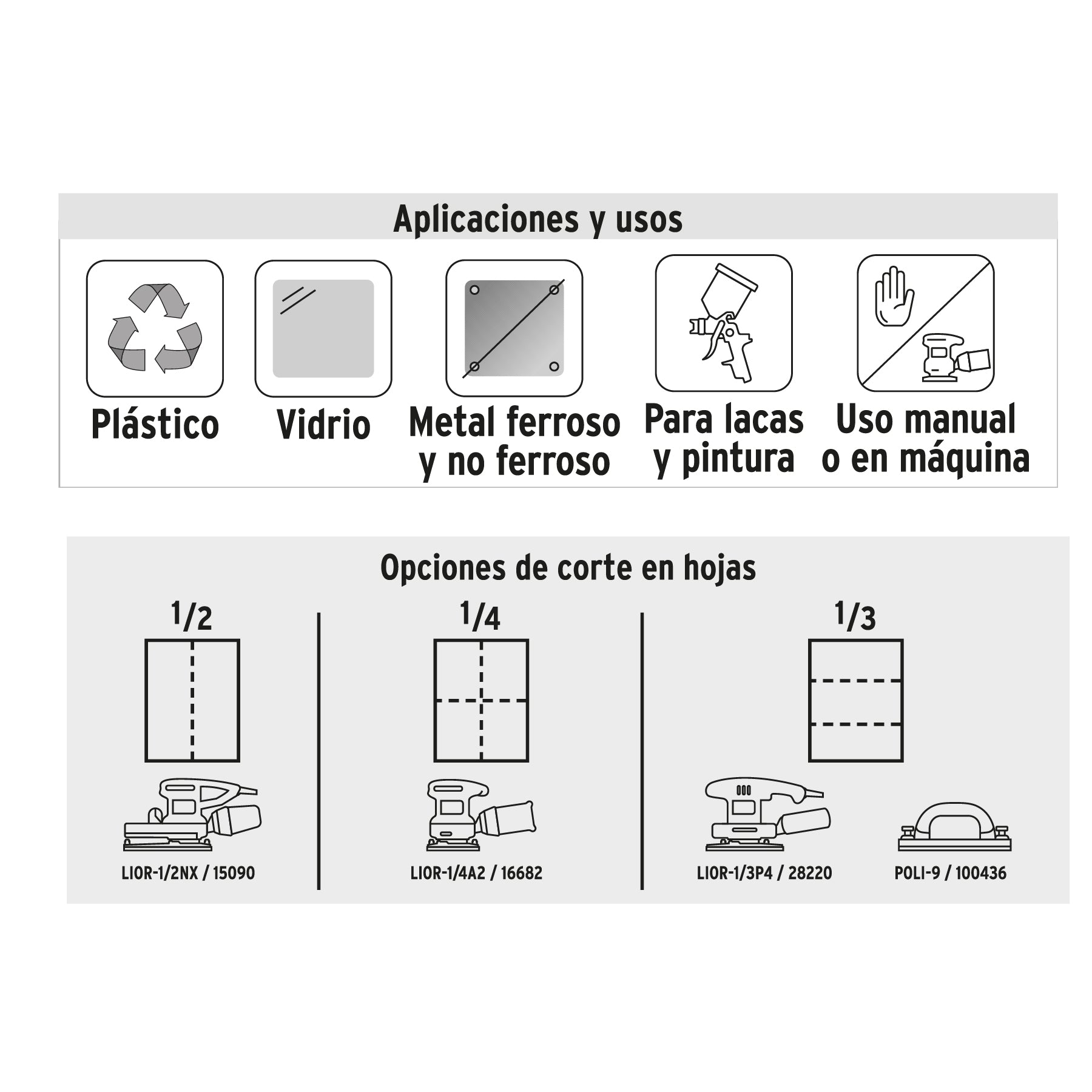 Lija de agua grano 360 de carburo de silicio, Truper - 11627
