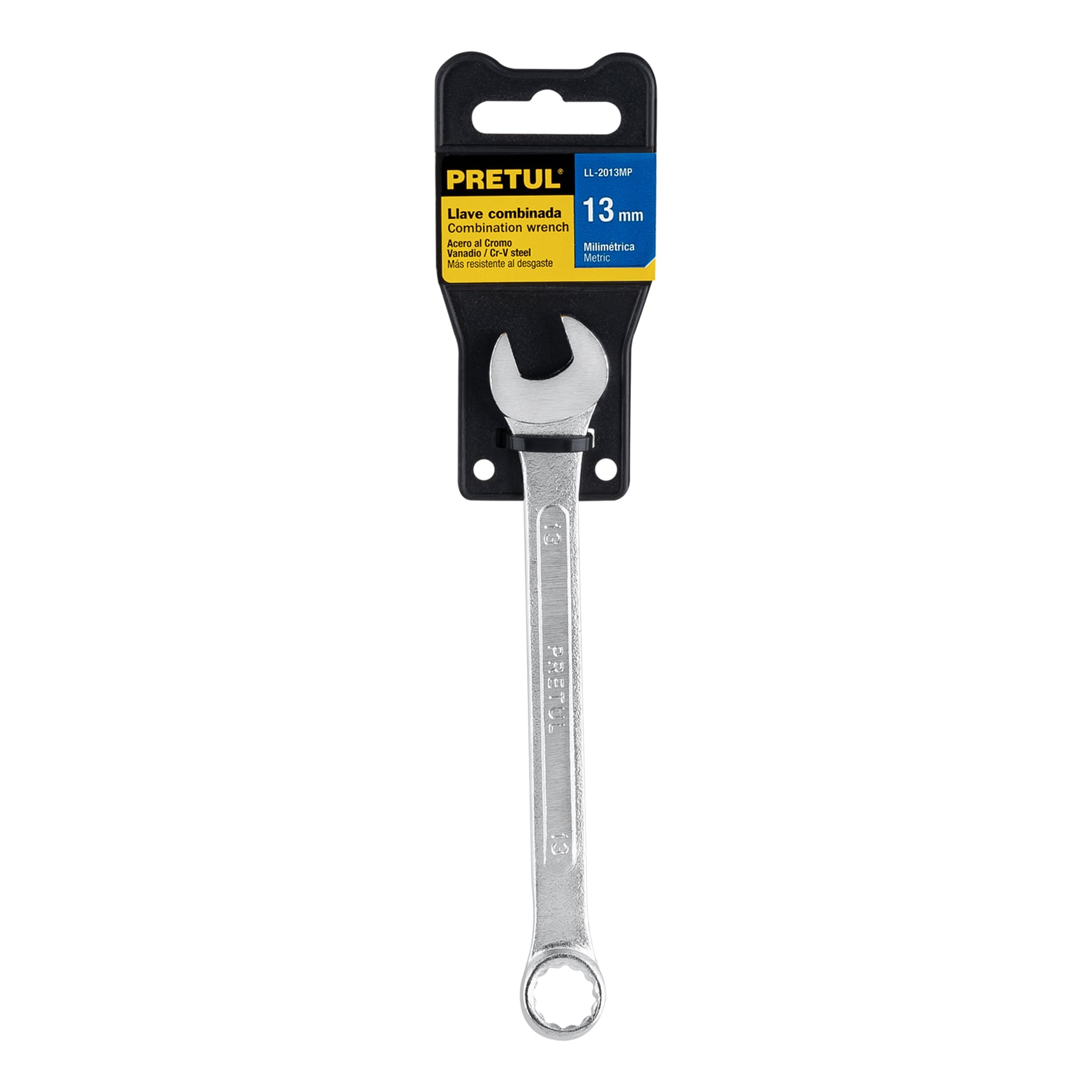 Llave combinada 13 mm x 170 mm de largo, Pretul - 21907