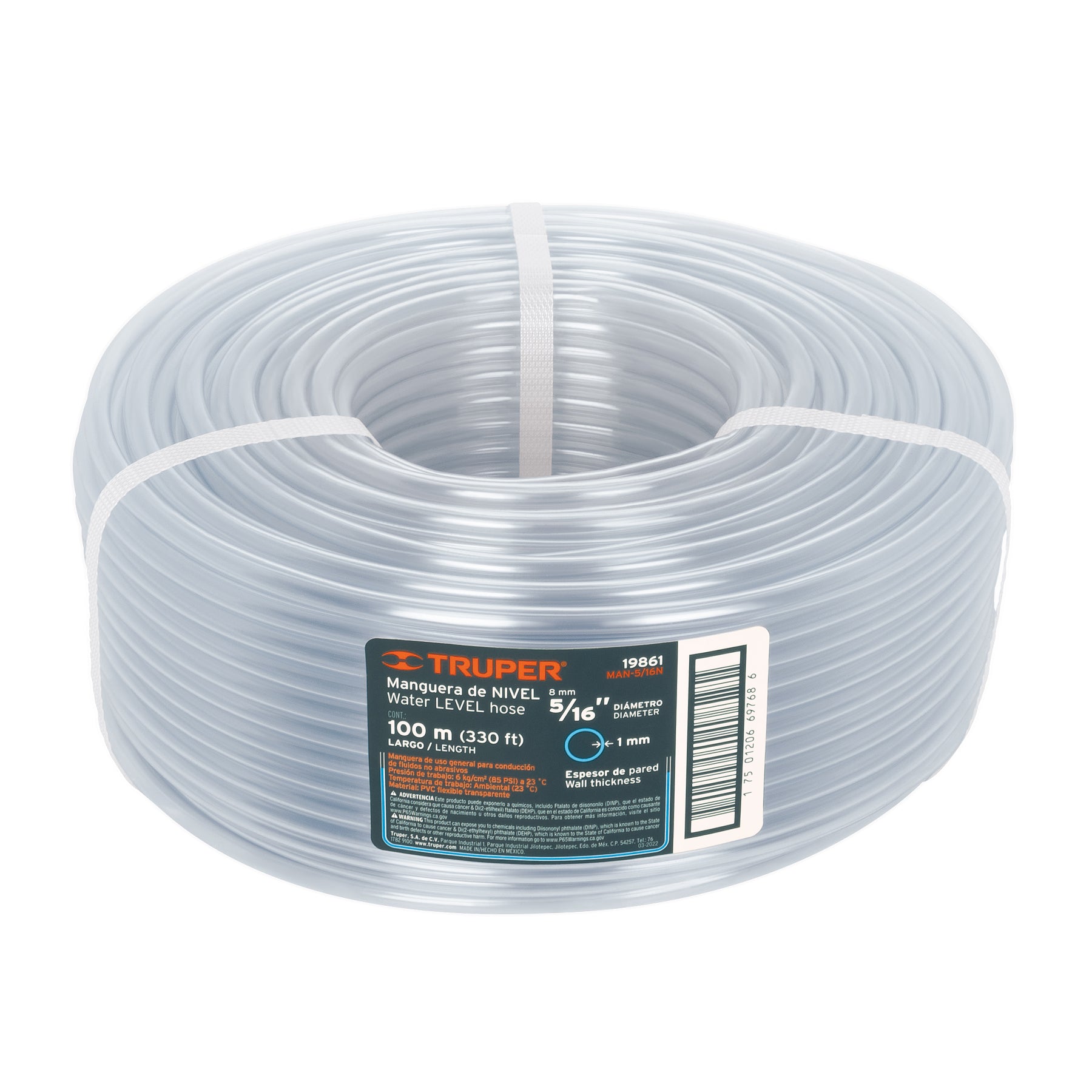 Metro de manguera 5/16" de nivel en rollo de 100 m - 19861