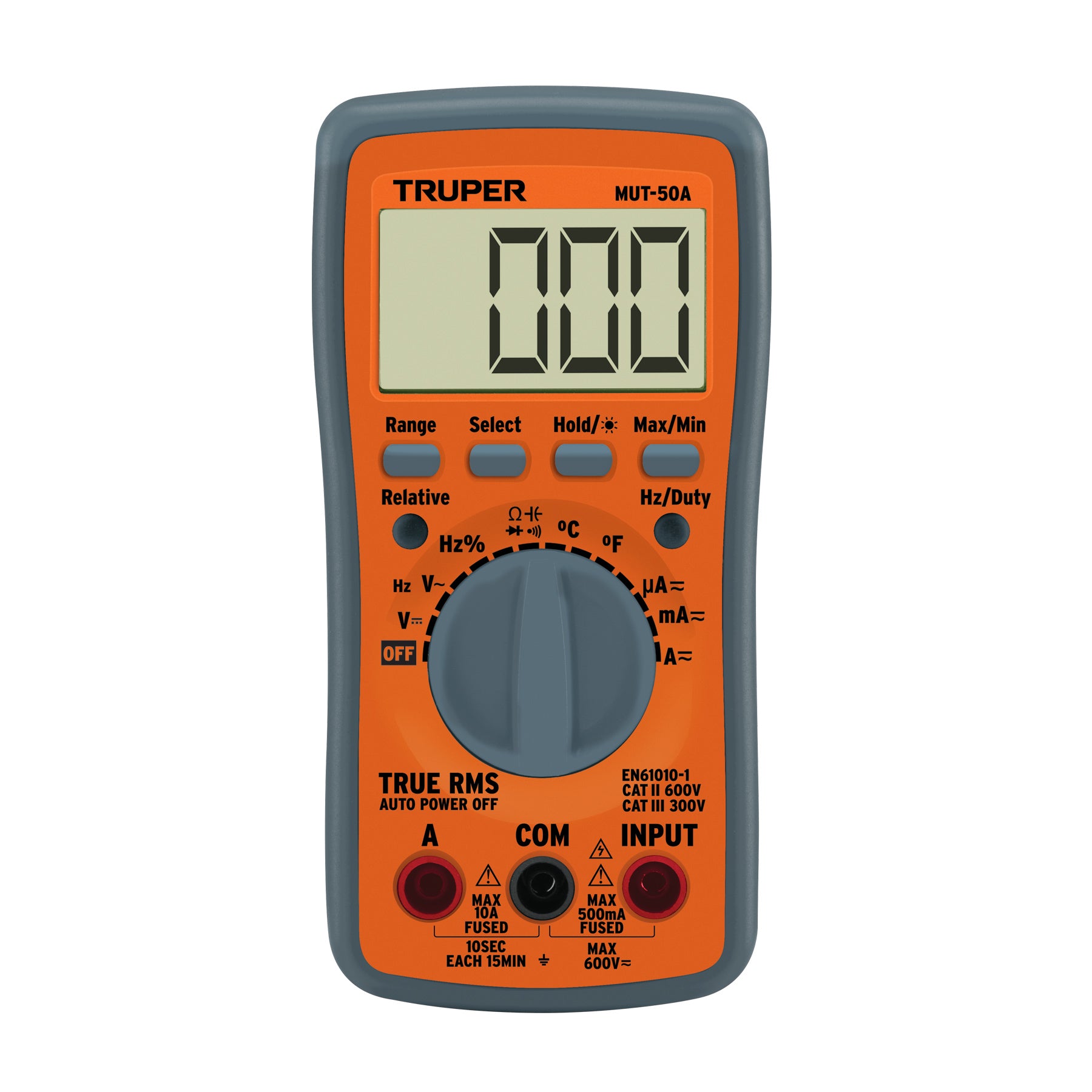 Multímetro Profesional True Rms Y Auto Rango Truper Mut-50a - 100361