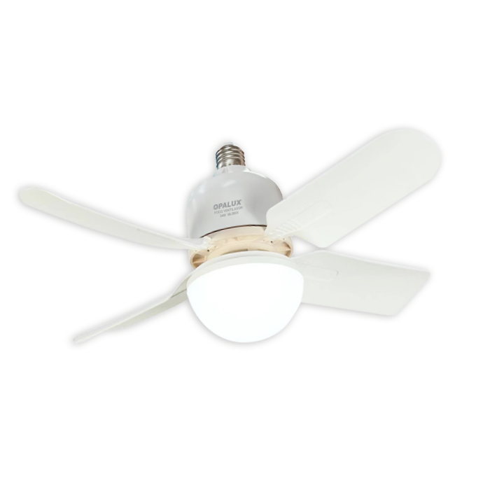 FOCO VENTILADOR LED C/CONTROL "OPALUX" 24W 900LM 8000K, - OP-LF24W-CW