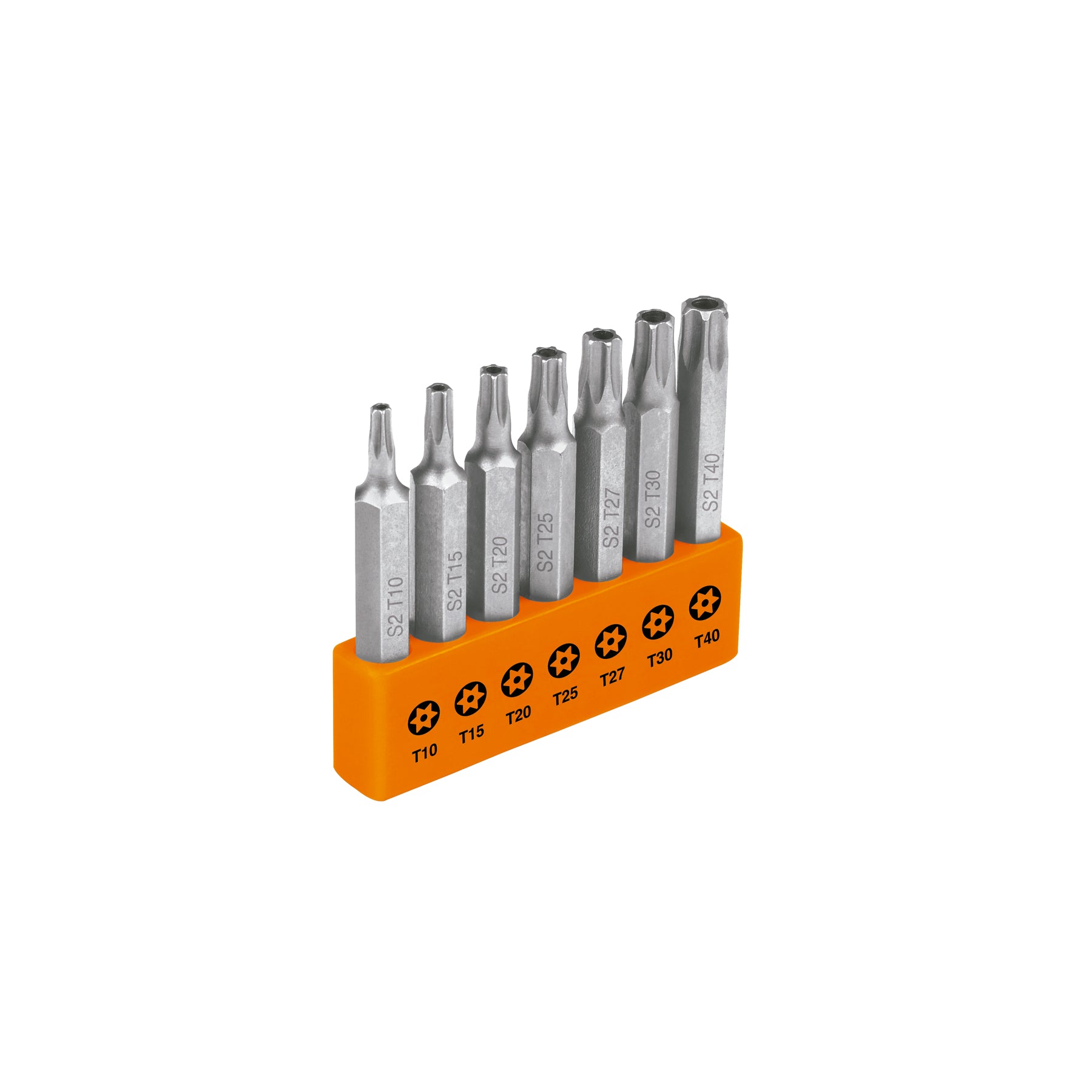 Juego de 7 puntas torx combinadas c/seguro largo 2", Expert Truper - 17813