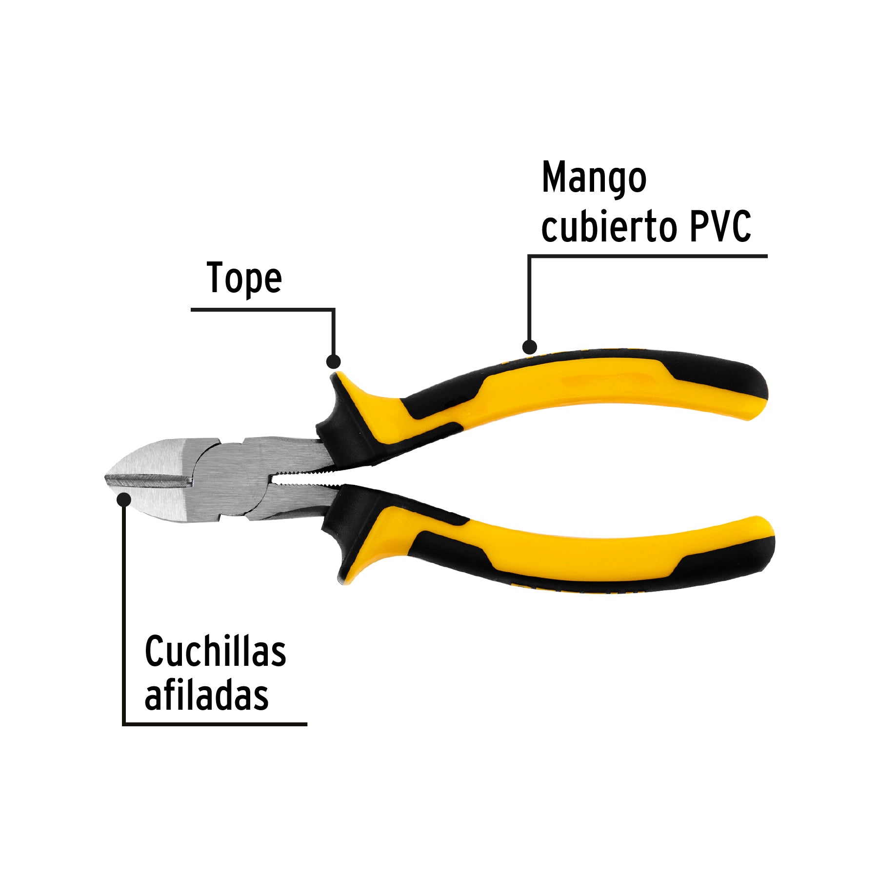 Alicate De Corte Diagonal De 6 Pulgadas Comfort Grip, Pretul - 22675