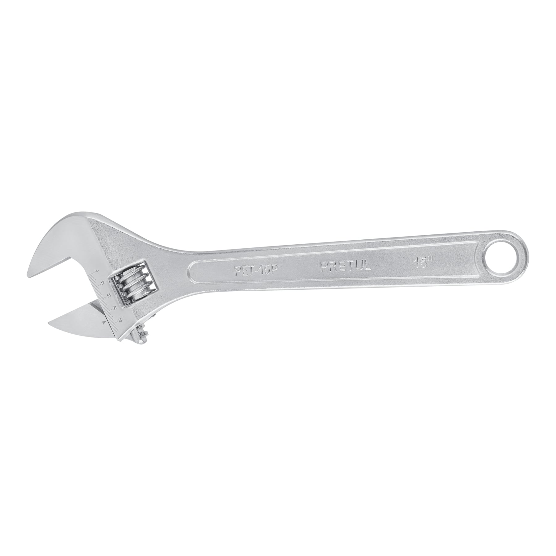 Llave ajustable (perico) 15" cromada, Pretul - 26054