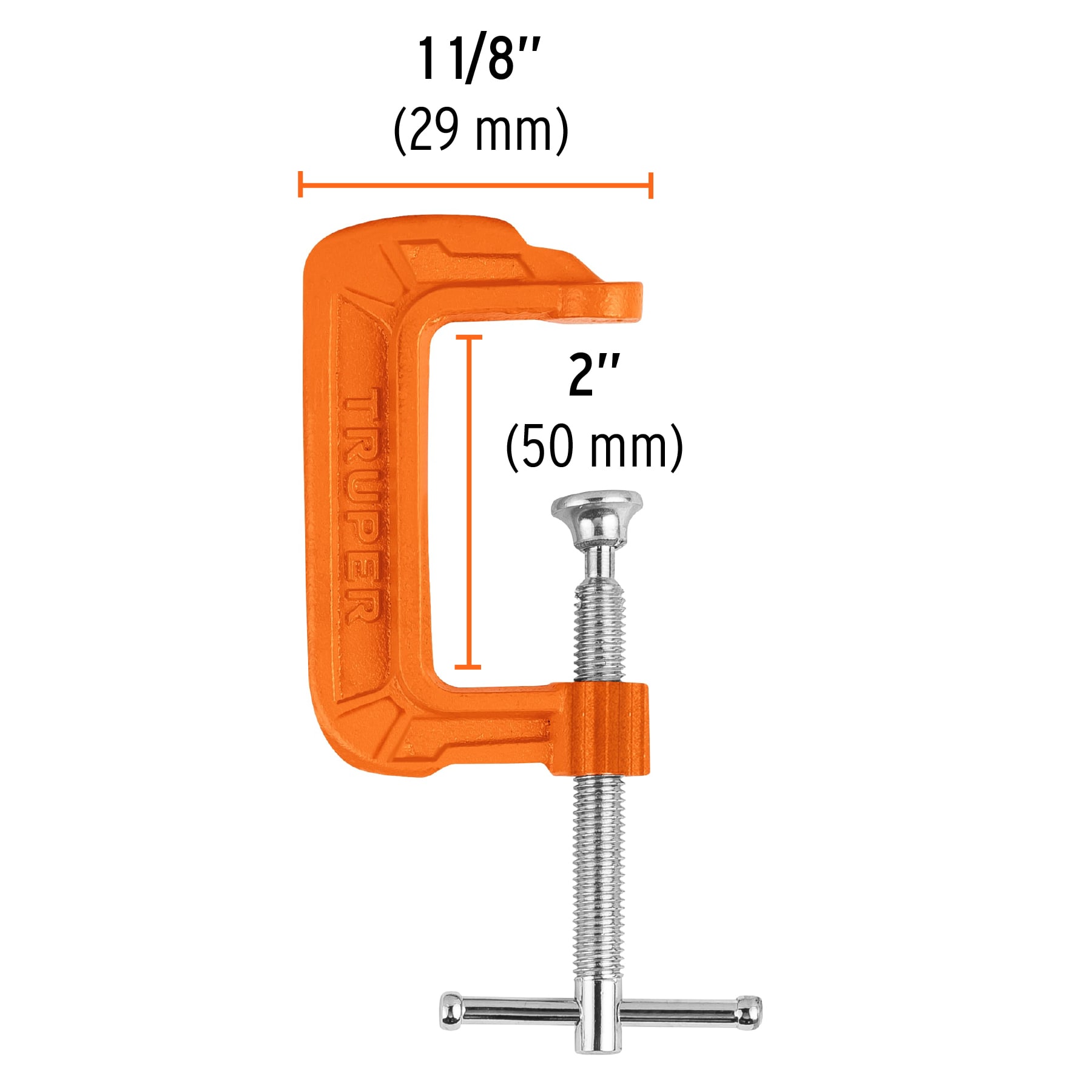 Prensa 2" de hierro dúctil para carpintería, Truper - 17659