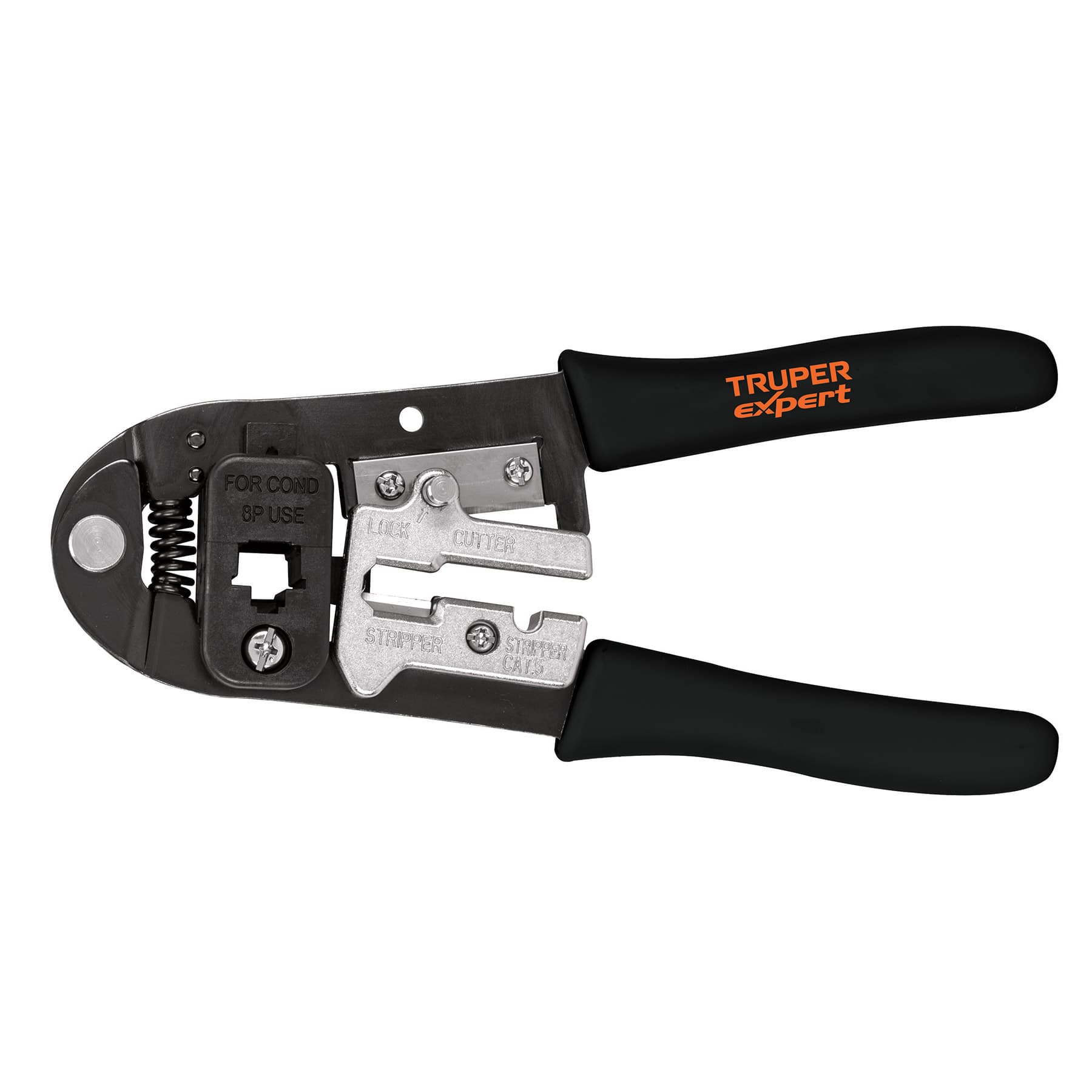 Alicate ponchador 8" con 8 contactos, Truper - 18342