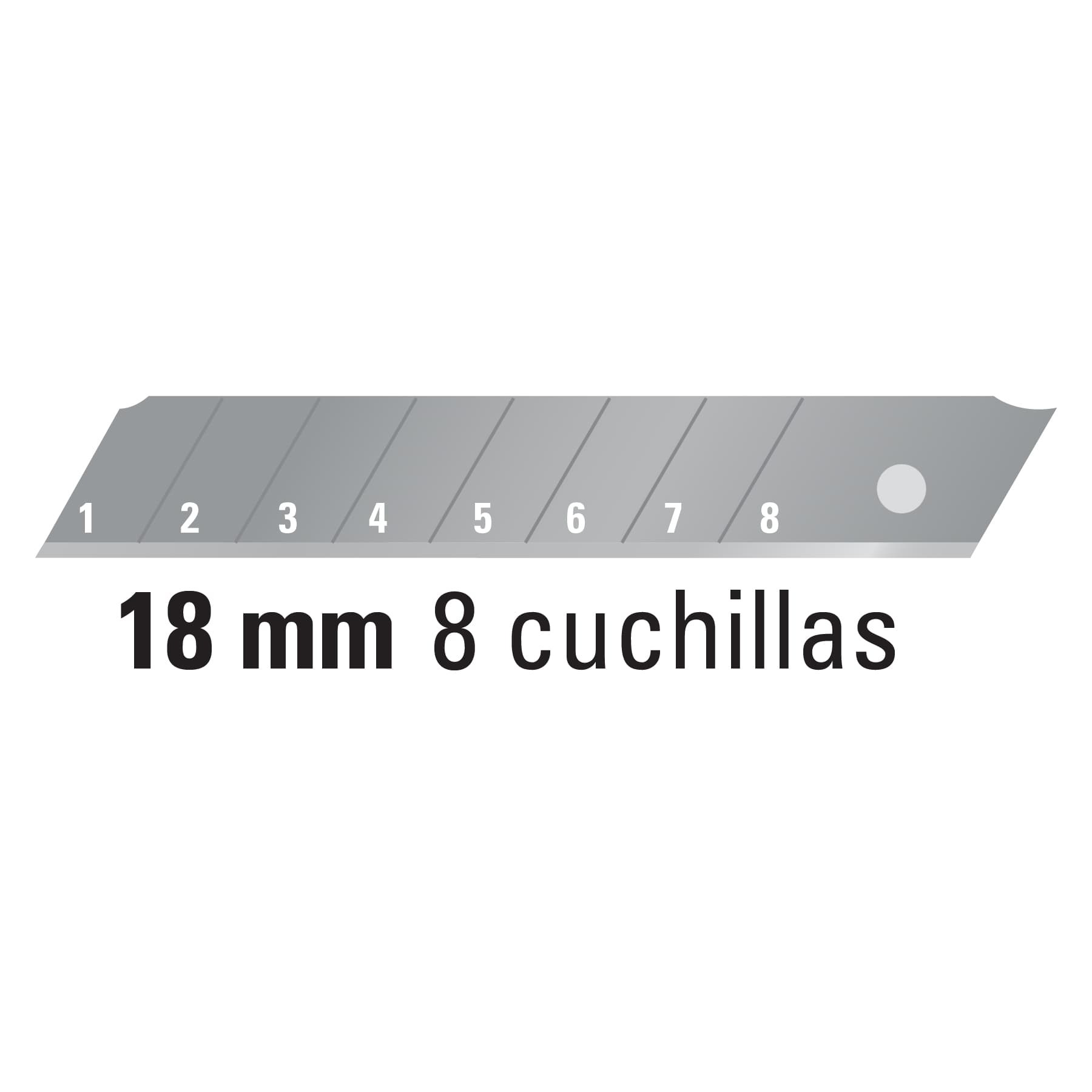 Estuche con 10 cuchillas SK4 de 18 mm para cutter, Truper - 16965