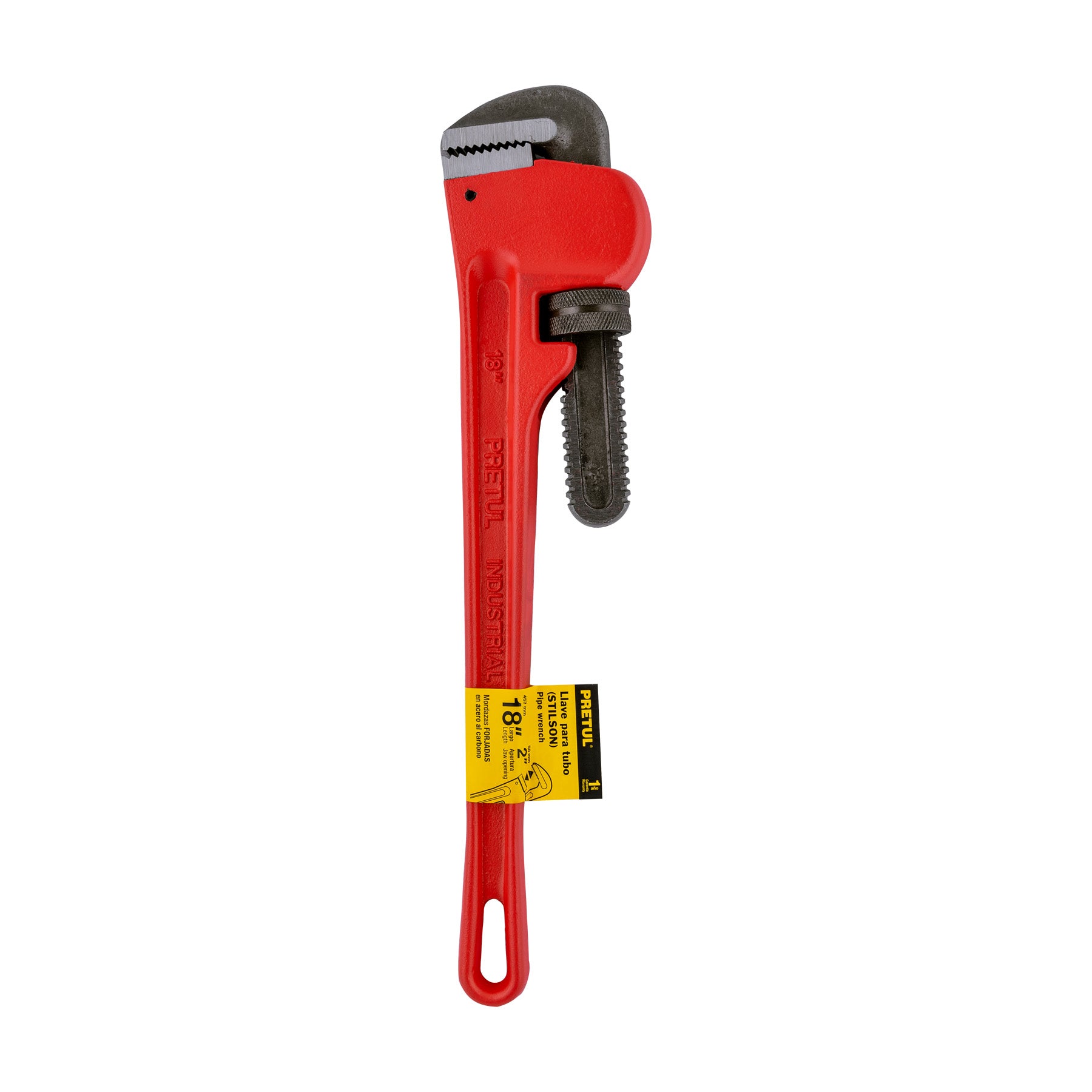 Llave stilson 18" cuerpo de hierro maleable, Pretul 22014