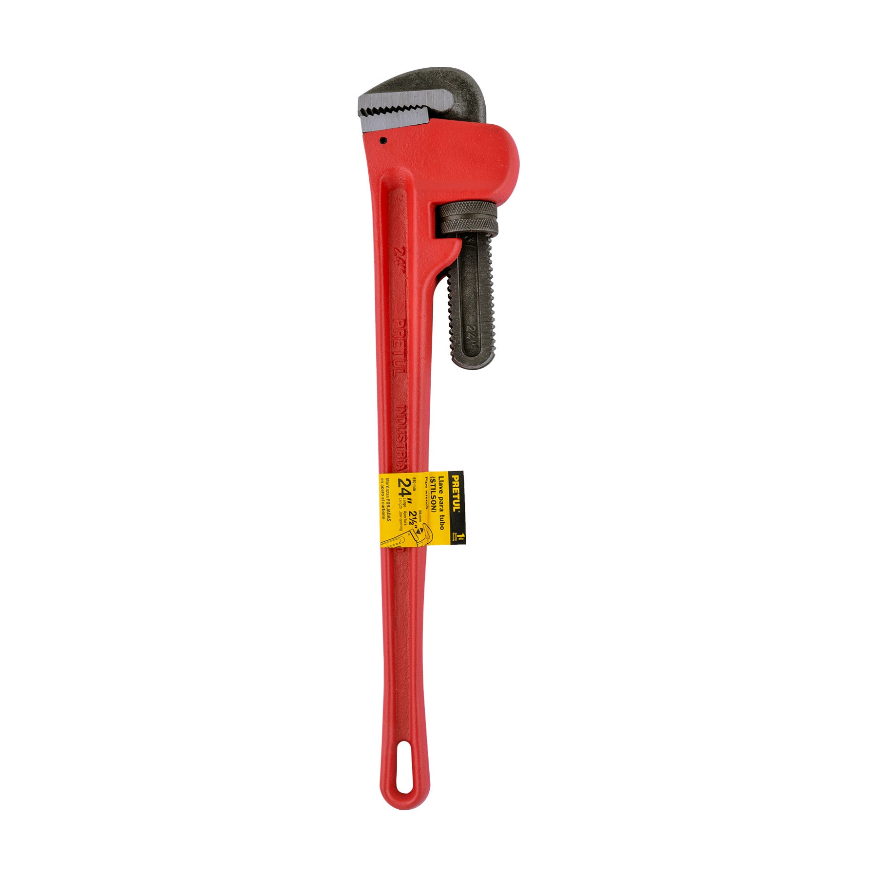 Llave stilson 24" cuerpo de hierro maleable, Pretul - 22015