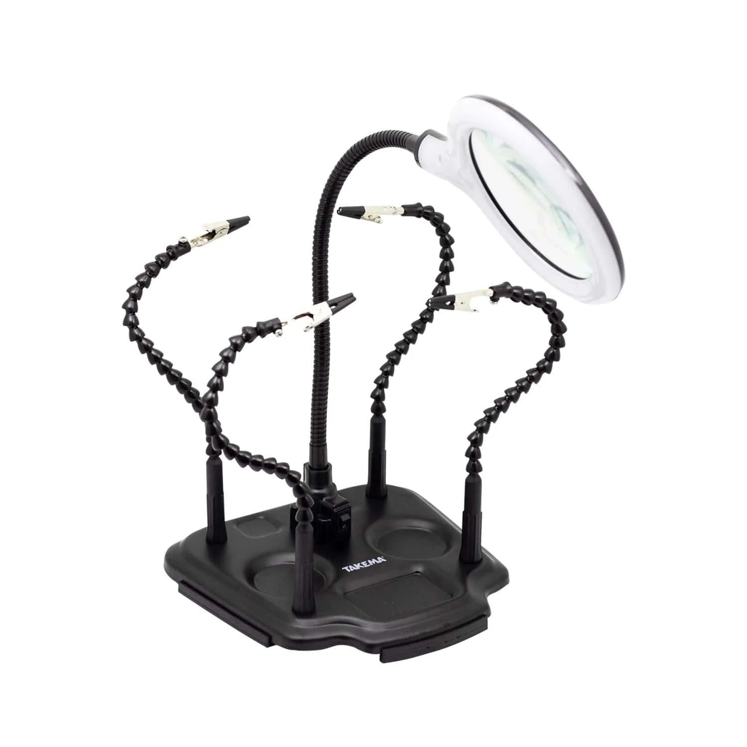 SOPORTE PARA SOLDAR / LUPA / LUZ LED / CONFECCION USB - ZD-11M-2