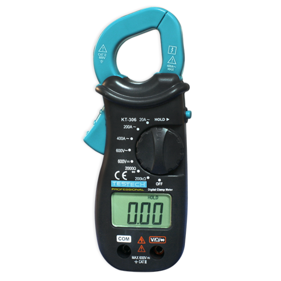 Mini Pinza Amperimetrica Testech Kt-306 600v / Ac 20-400a
