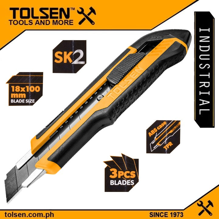 Cutter Cuchillo hoja desmontable 18 mm Tolsen - 30092