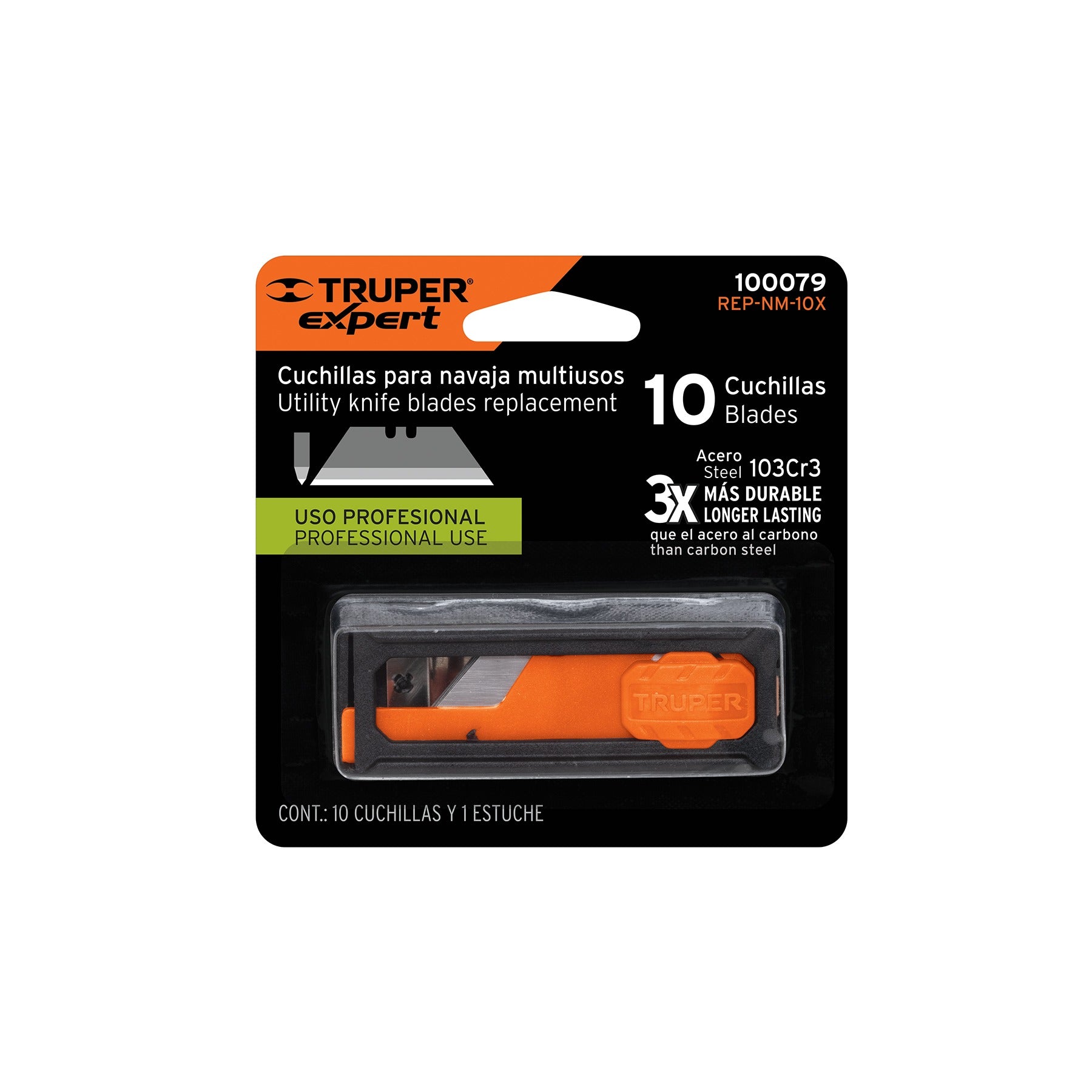 Dispensador con 10 cuchillas para NV-7X y NM-6, TRUPER - 100079