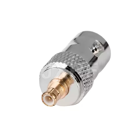 Conector hembra Q9 BNC a MCX macho, Conector recto BNC a MCX