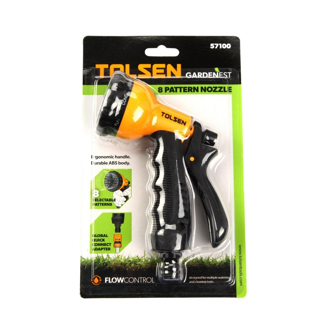 Pistola de riego de 8 funciones Tolsen - 57100