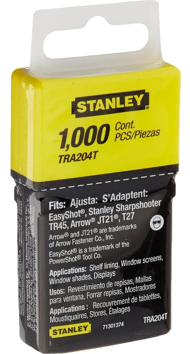 Grapas para Engrapadora 1/4 Stanley TR-A204T