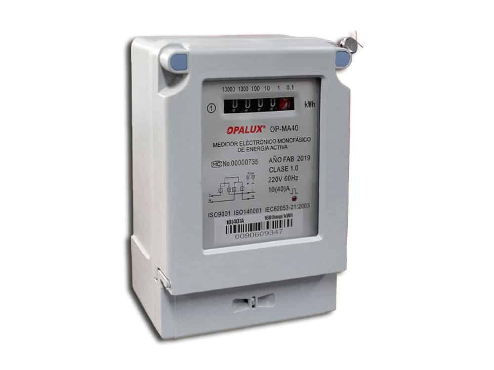 Medidor de Energía Monofásico Analógico 220V OP-MA40 OPALUX