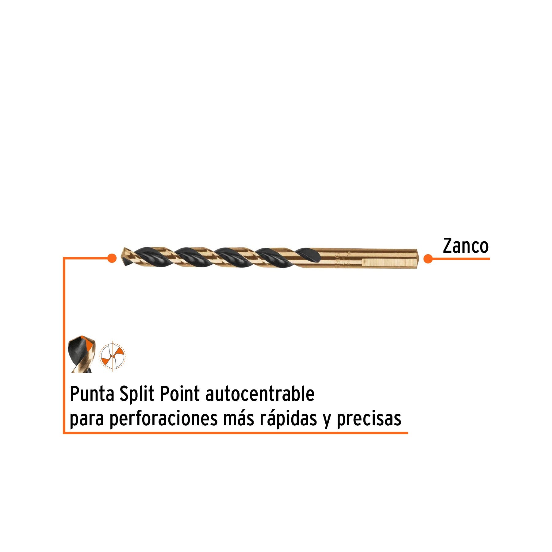 Broca HSS 5/16" Trugold para metal, TRUPER - 11142