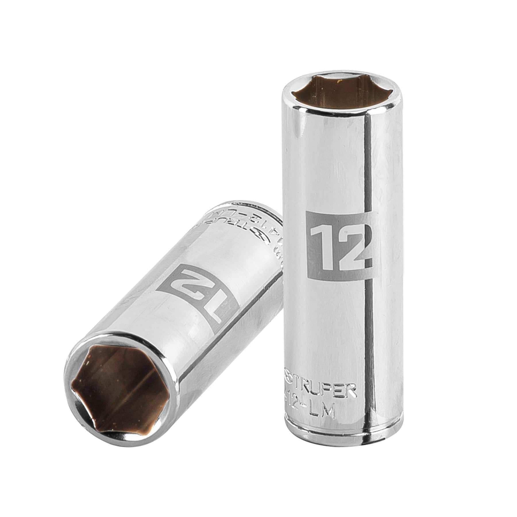 Dado largo de 12 mm, 6 puntas, cuadro 1/4", TRUPER - 13206