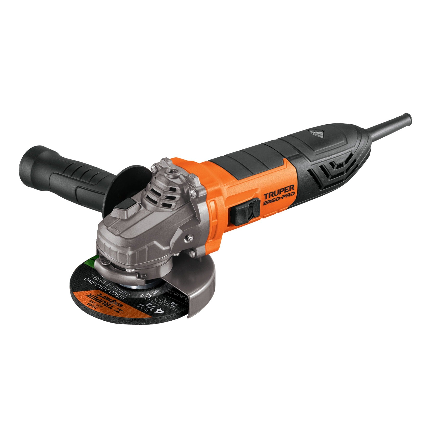 Esmeriladora angular 4-1/2", ERGO PRO, 800 W, 220 V Truper - 100735